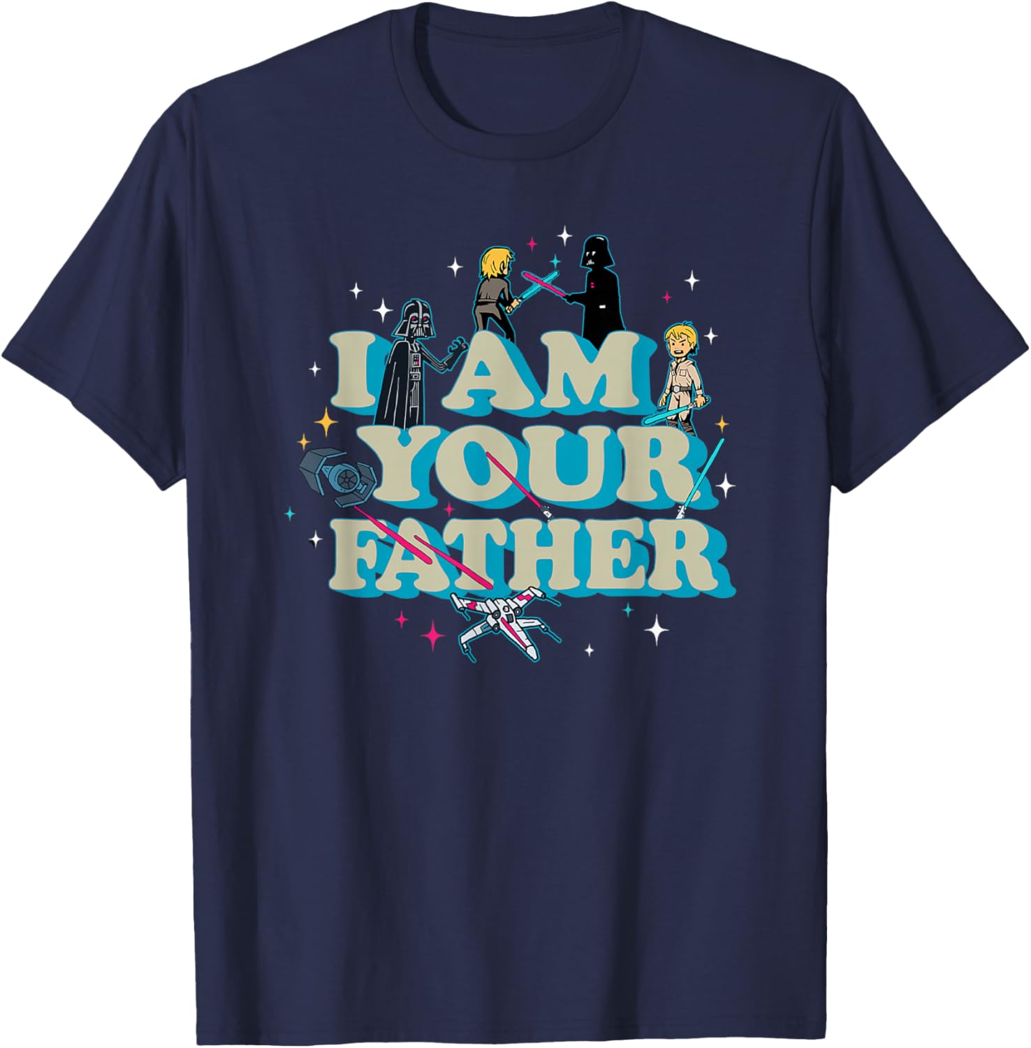 Star Wars Father's Day I Am Your Father Luke Darth Vader T-Shirt - 5