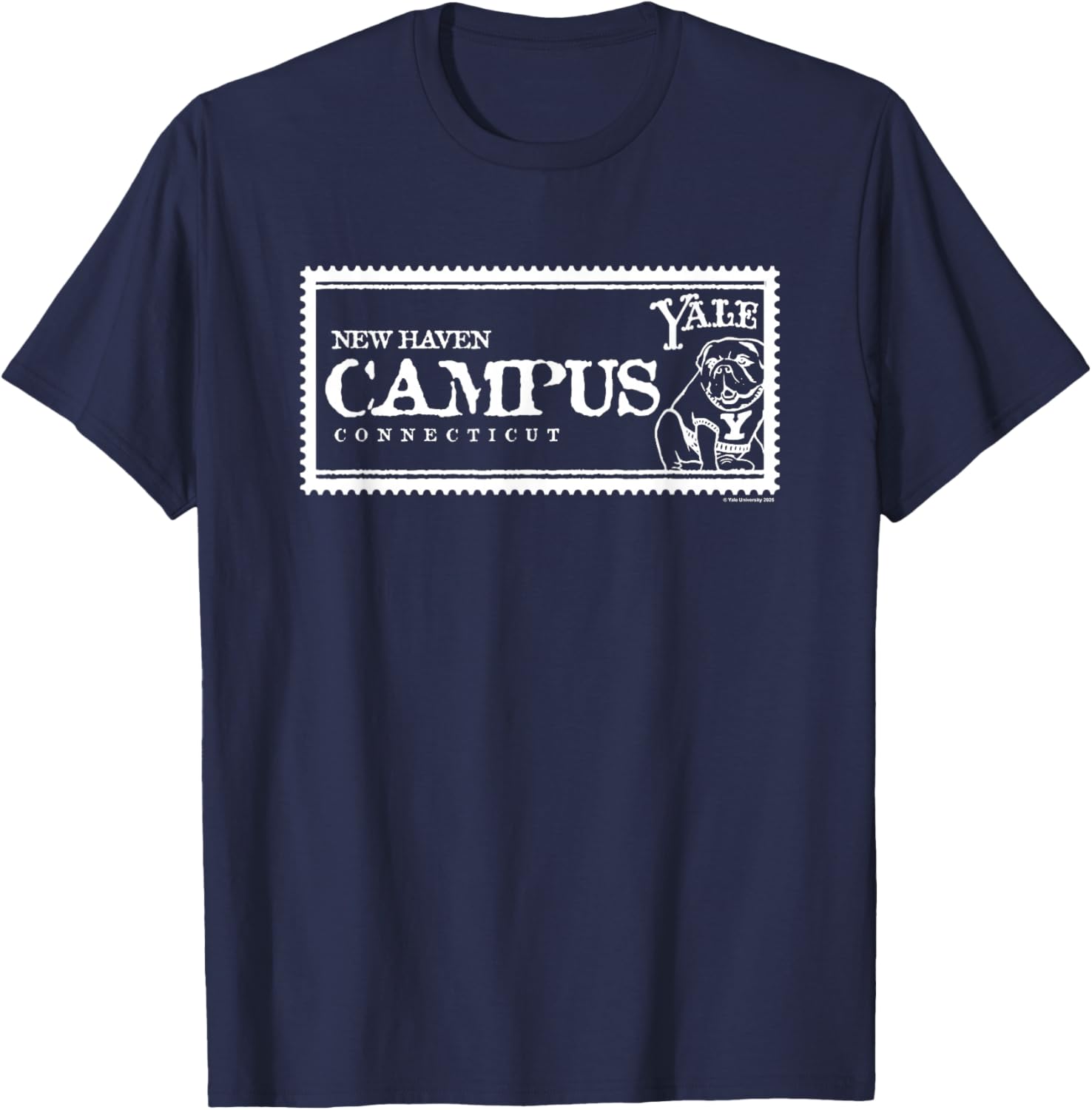 Yale University Campus Stamp T-Shirt - Stylish Apparel for Fans - 2