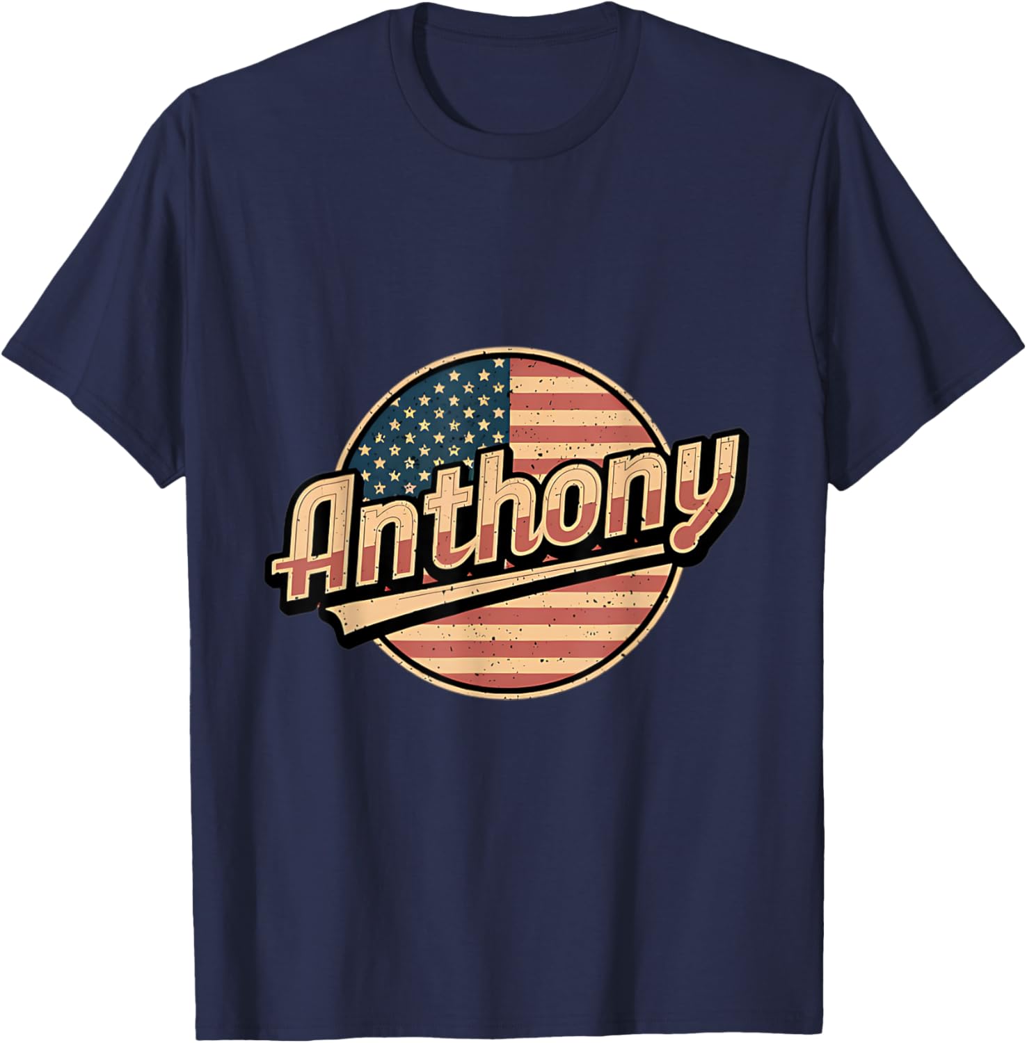 Personalized Anthony USA Flag T-Shirt for Proud Patriots - 3