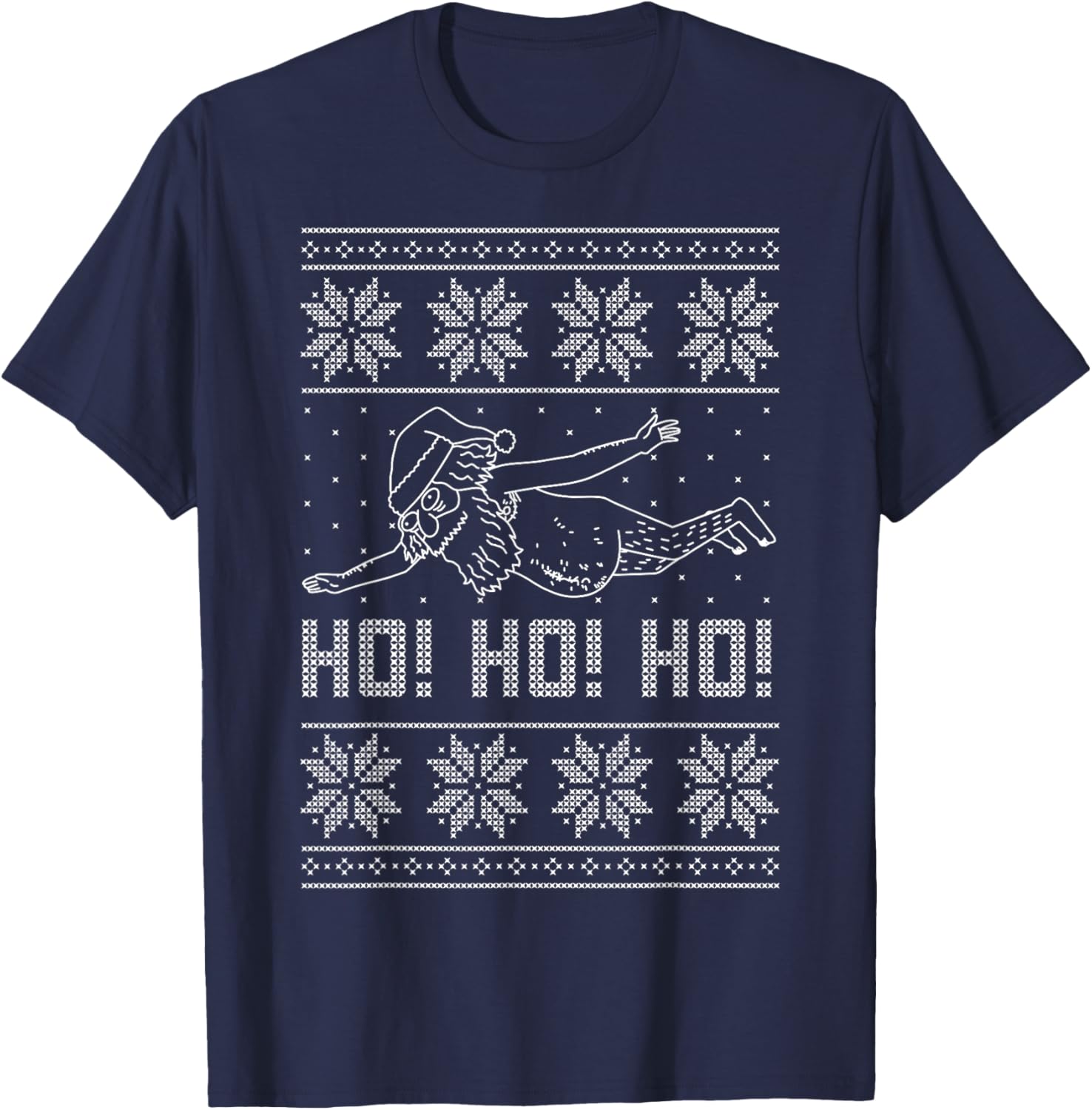 Rick and Morty Santa Ugly Christmas Sweater T-Shirt for Fans - 1