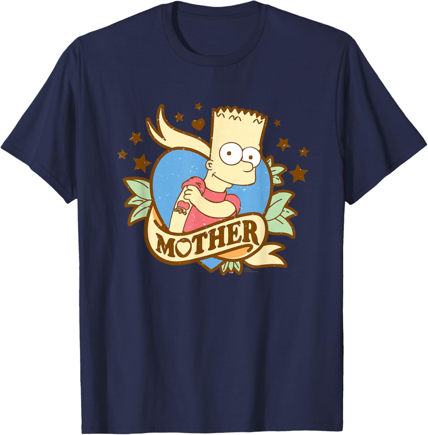 Retro Bart Simpson Mother's Day T-Shirt Gift for Moms and Fans - 12