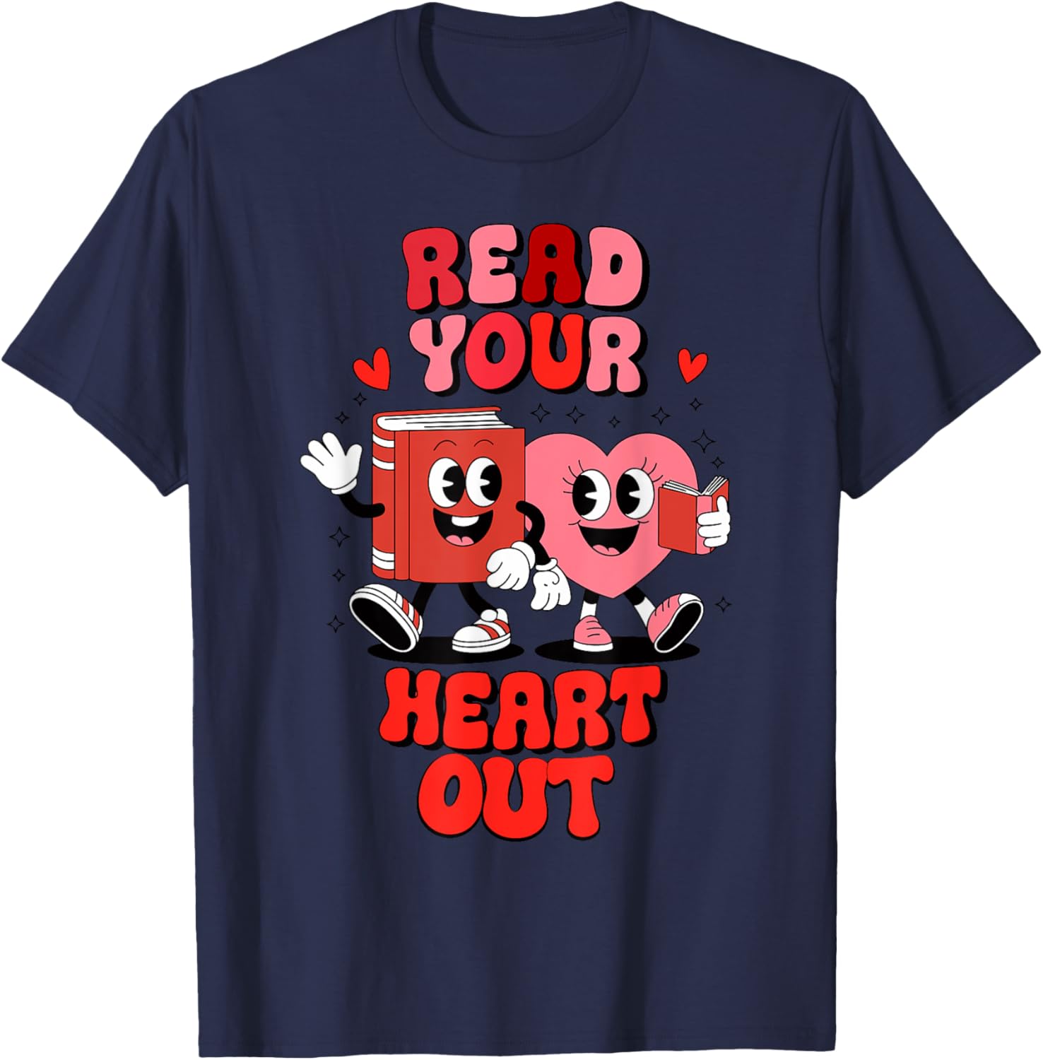 Valentine's Day Bookworm Librarian T-Shirt for Book Lovers - 12