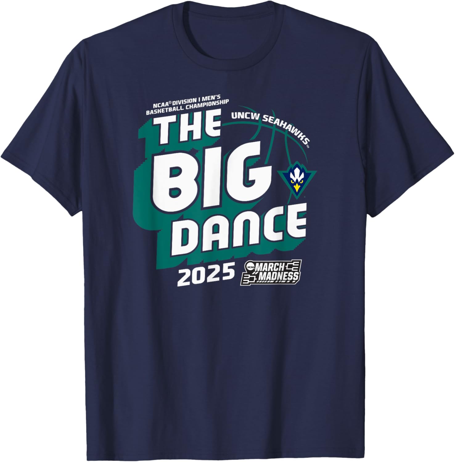 UNC Wilmington Seahawks March Madness 2025 T-Shirt for Basketball Fans - 1