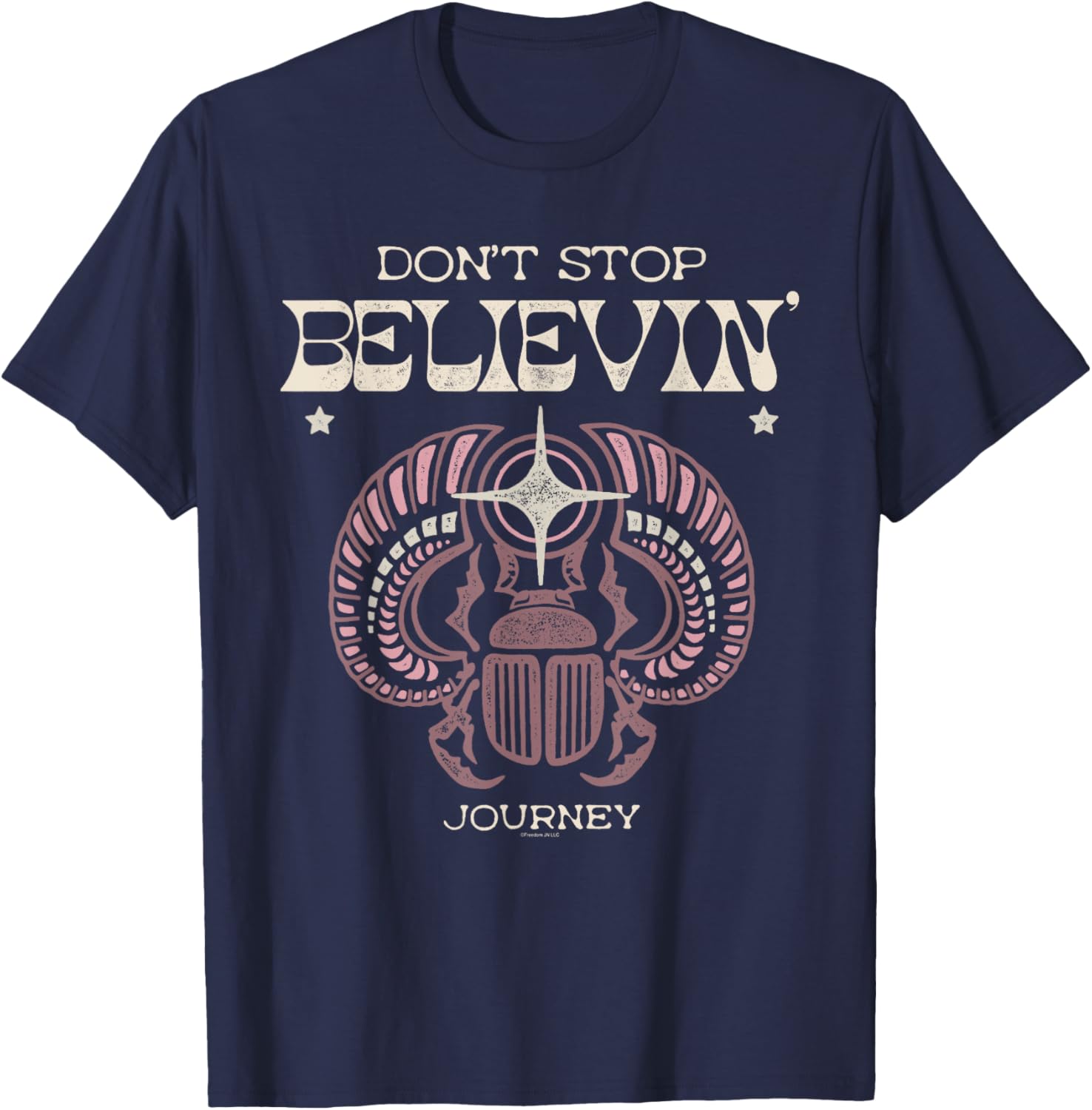 Vintage Journey Groovy Don't Stop Believin Scarab Band T-Shirt - 1
