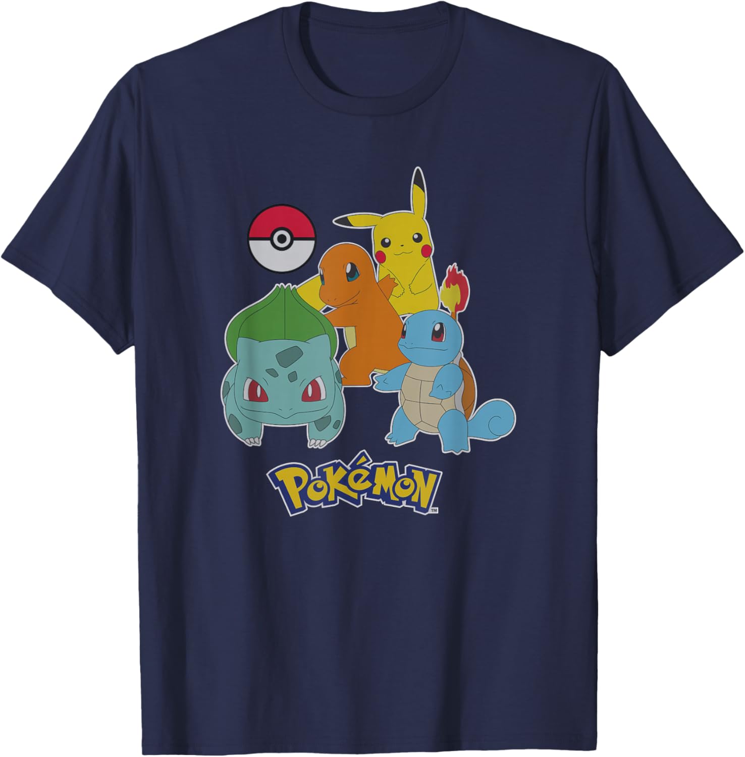Pokemon First Generation Group Shot Logo T-Shirt for Fans and Collectors - 8