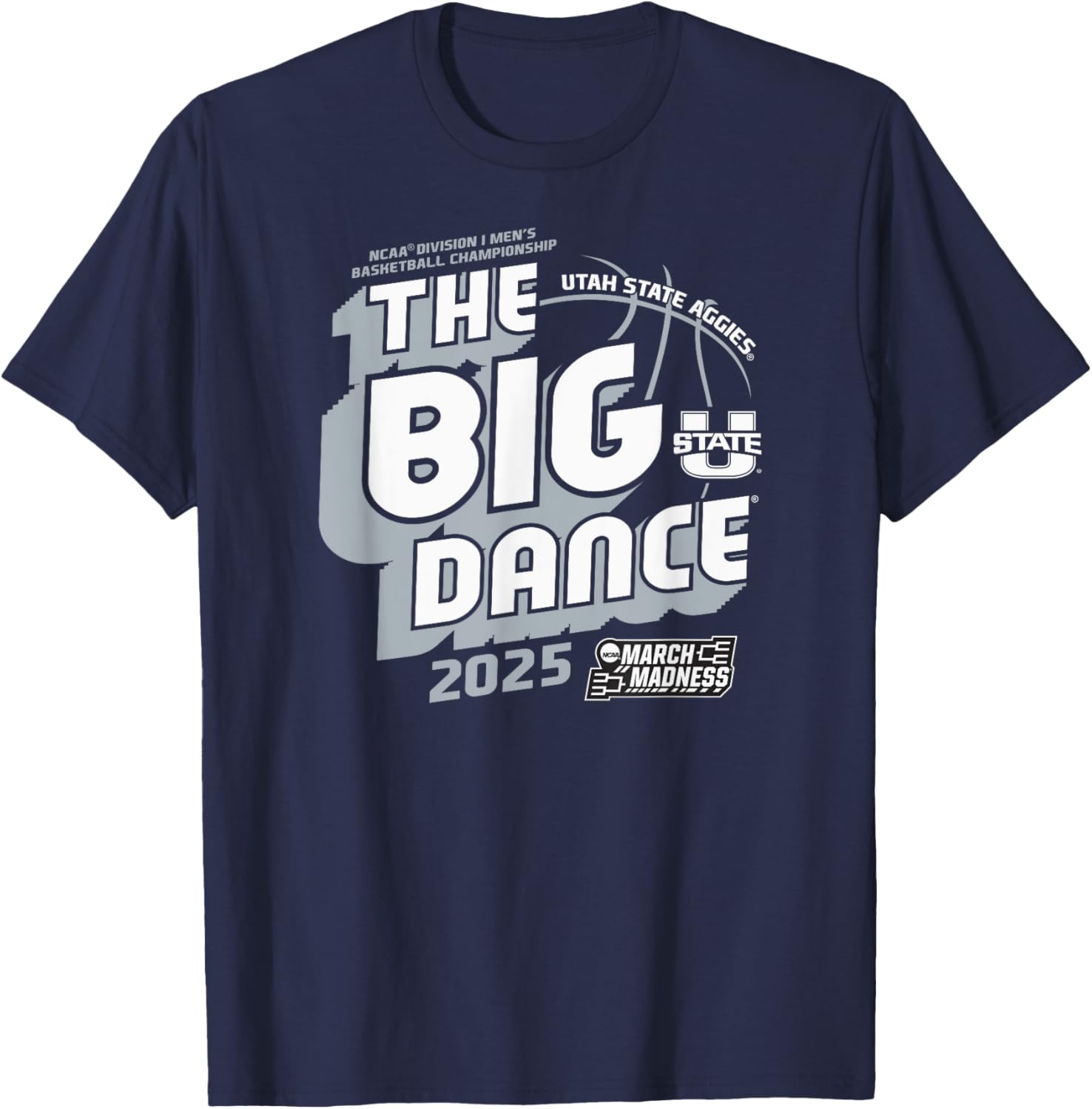 Utah State Aggies March Madness 2025 Men's Basketball T-Shirt for Fans - 1