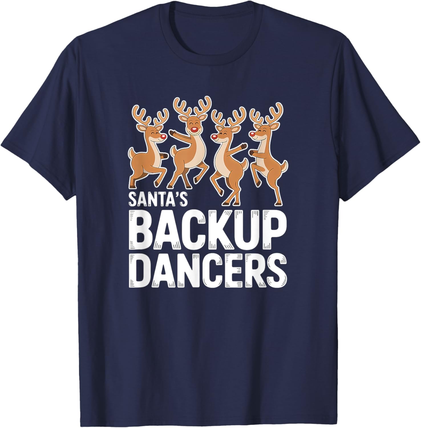 Santa's Backup Dancers Christmas T-Shirt for Holiday Cheer and Fun - 3