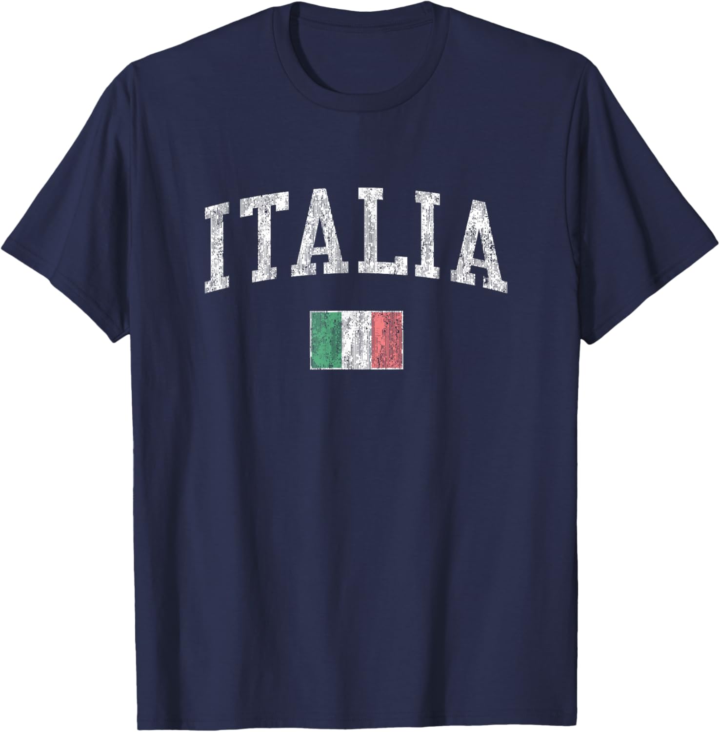Vintage Italy T-Shirt with Italian Flag for Sports Fans and Travelers - 17
