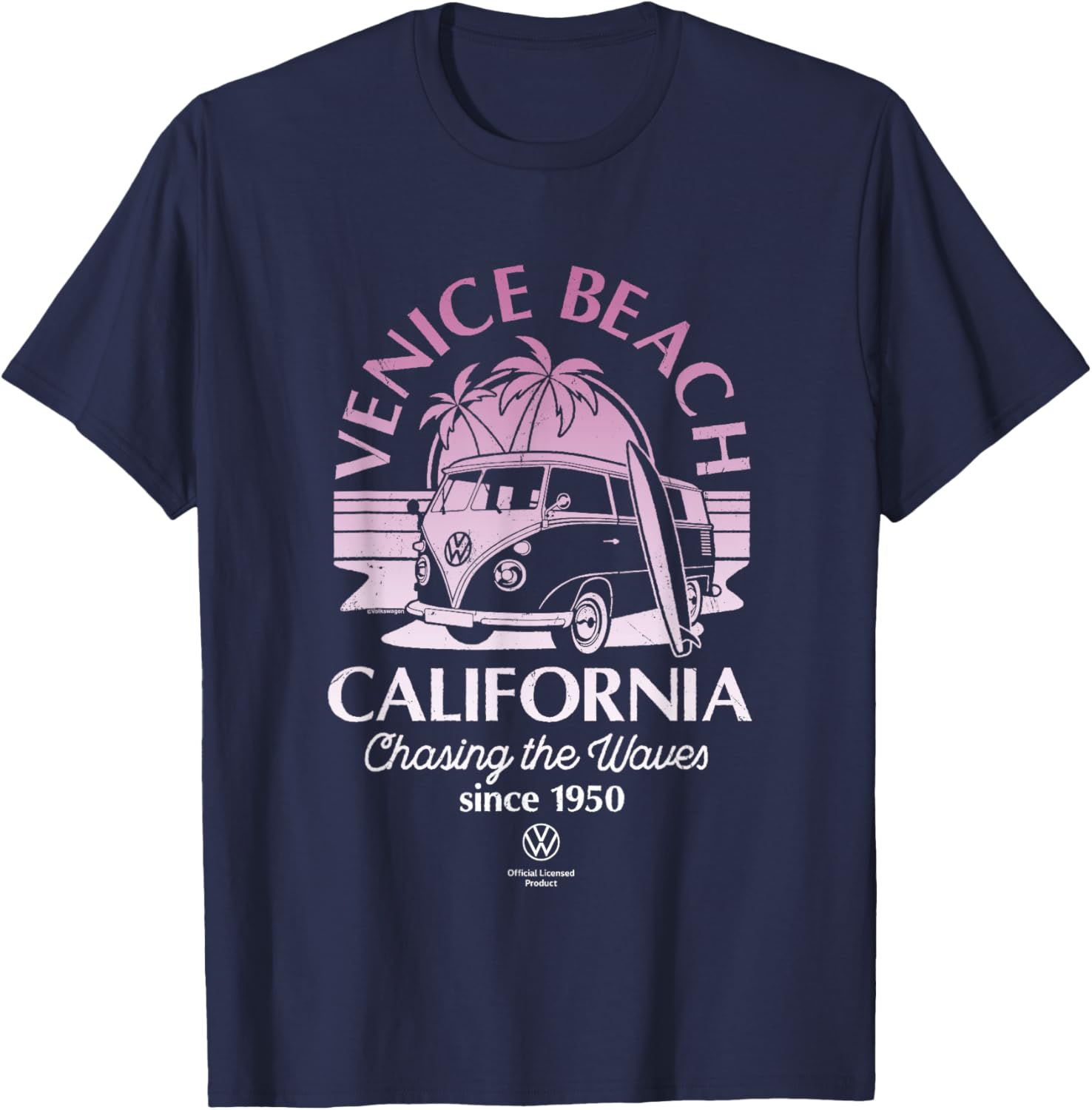 Type 2 T1 Campervan Venice Beach California T-Shirt for Adventure Lovers - 9
