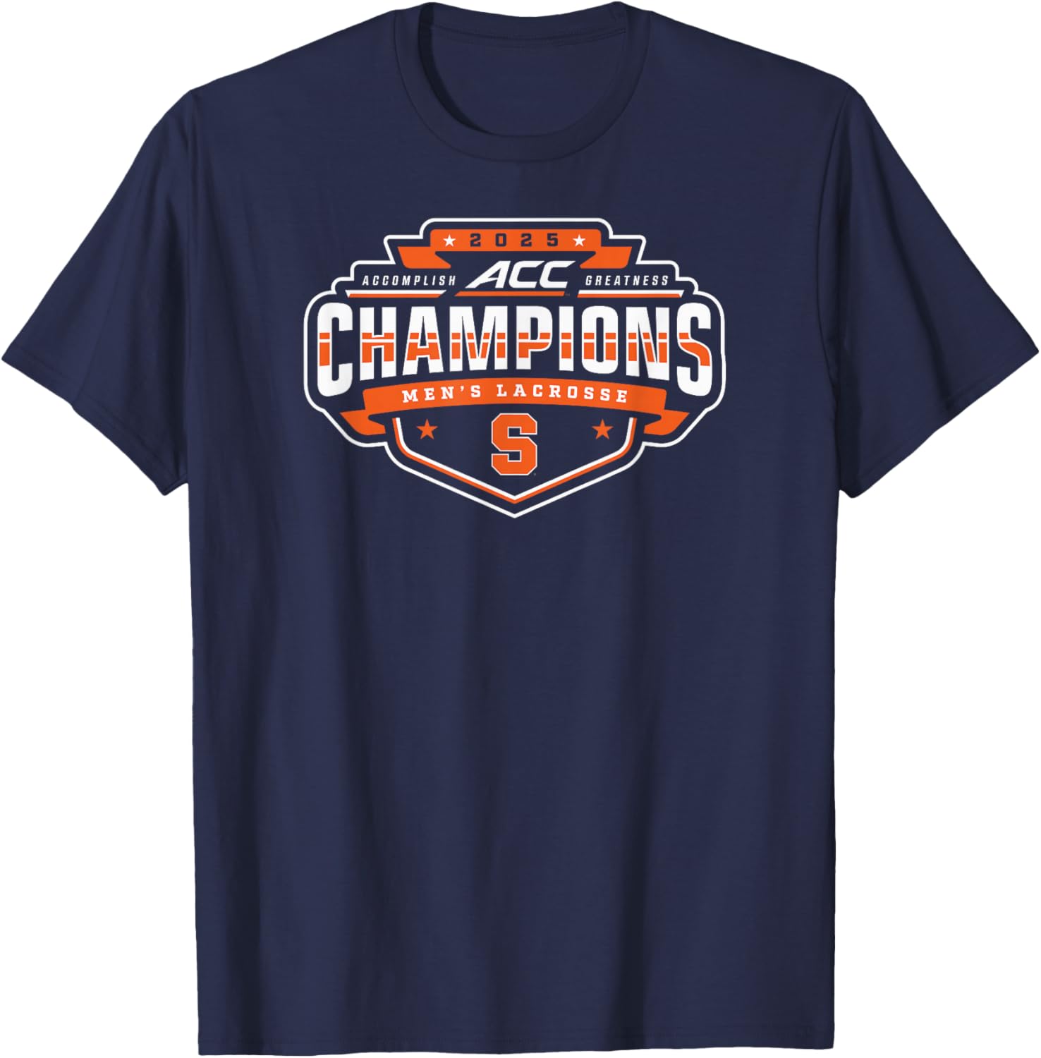 Syracuse Orange Lacrosse ACC Champs 2025 Men's T-Shirt for Sports Fans - 1