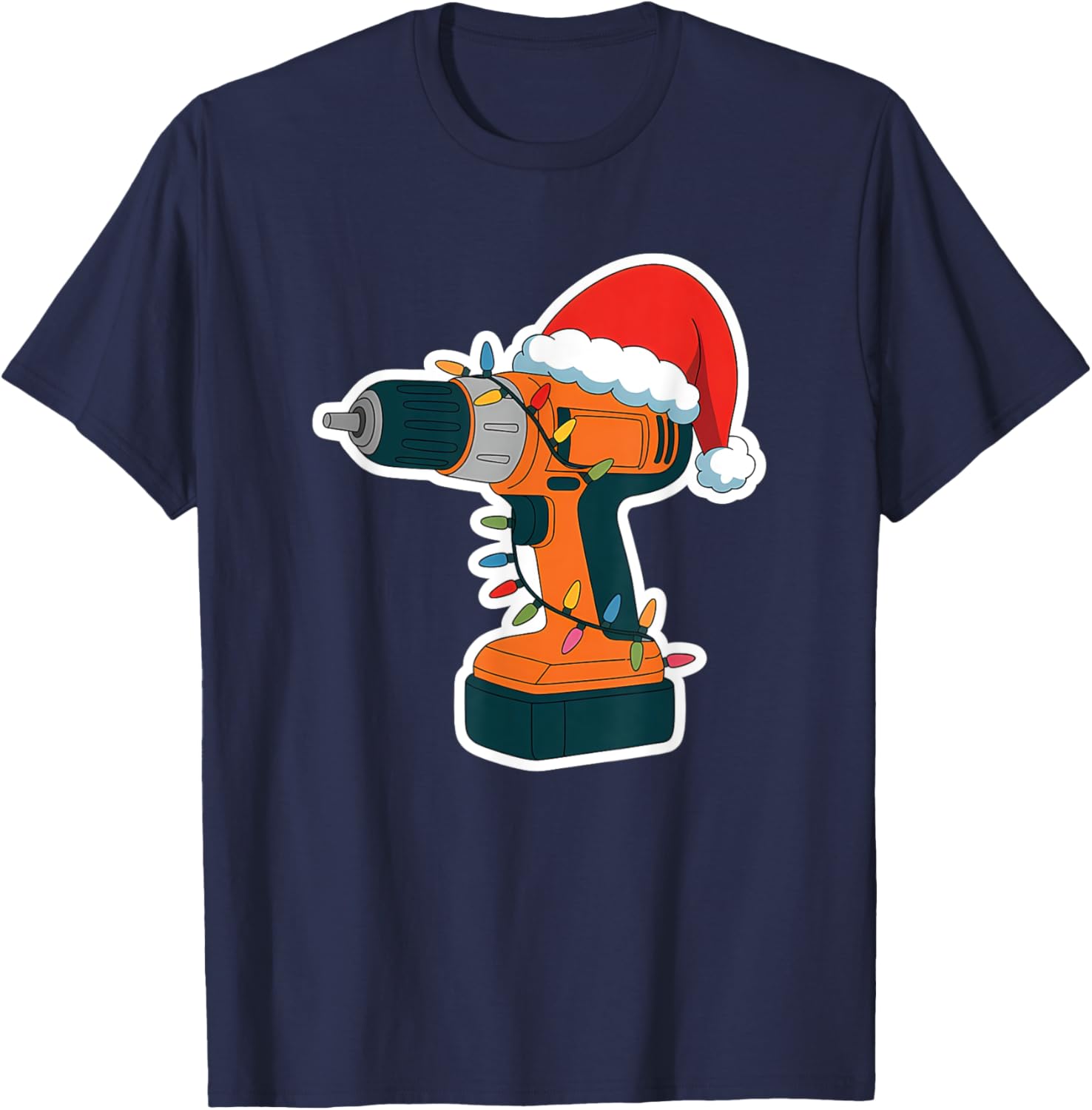 Festive Christmas Cordless Drill T-Shirt Perfect for Holiday Cheer - 2