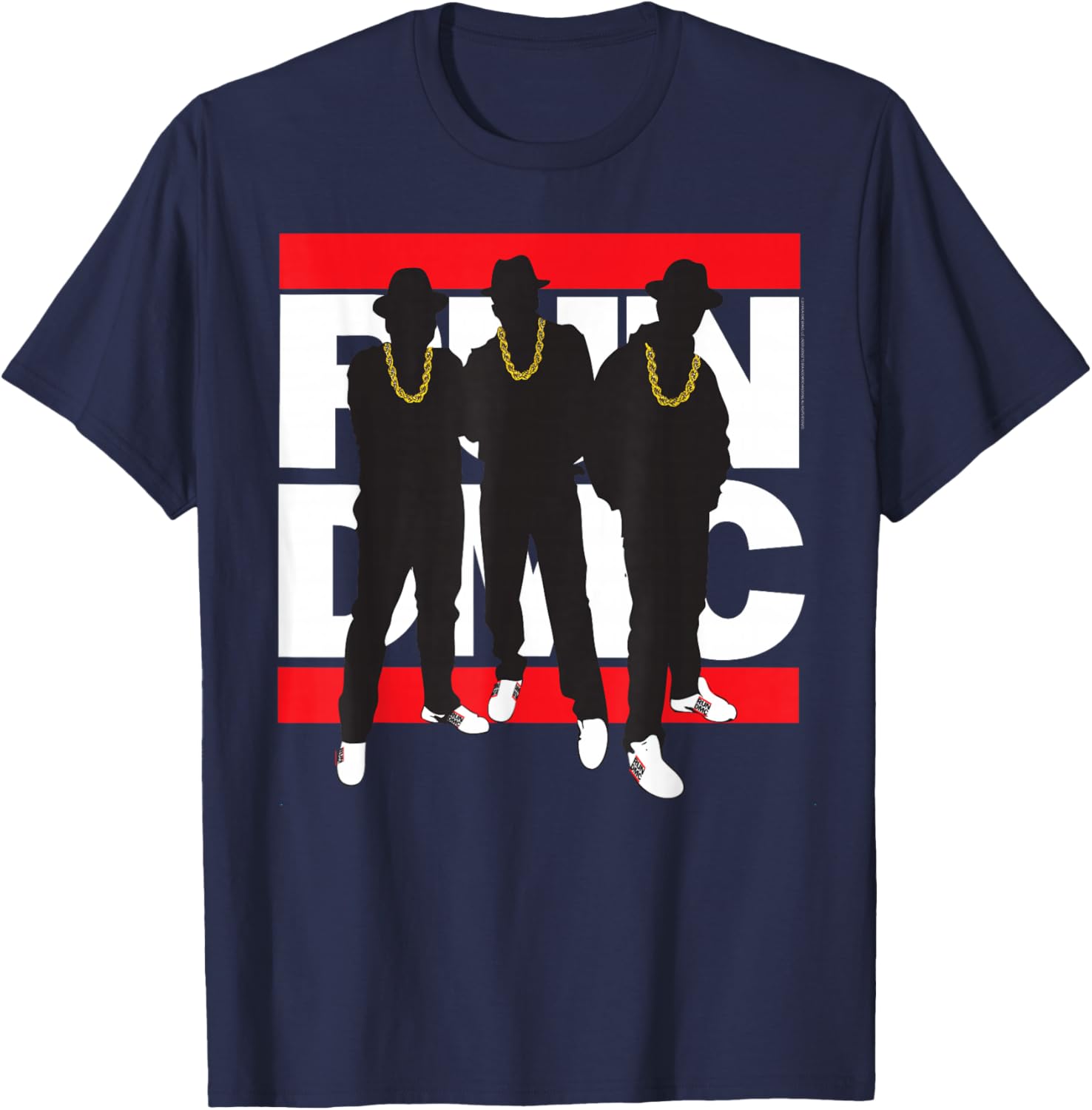 Run DMC Official Black Silhouette Band T-Shirt Size Small for Fans - 5