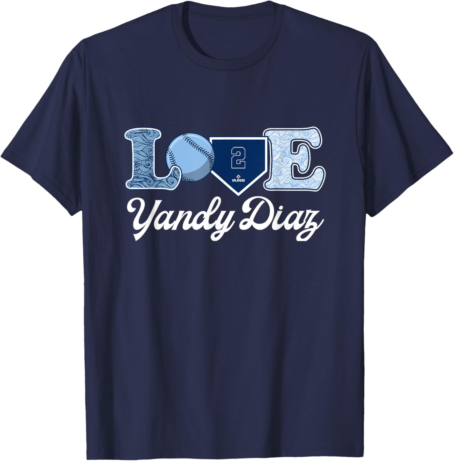 Yandy Diaz Tampa Bay Rays MLB T-Shirt for Fans and Baseball Lovers - 2