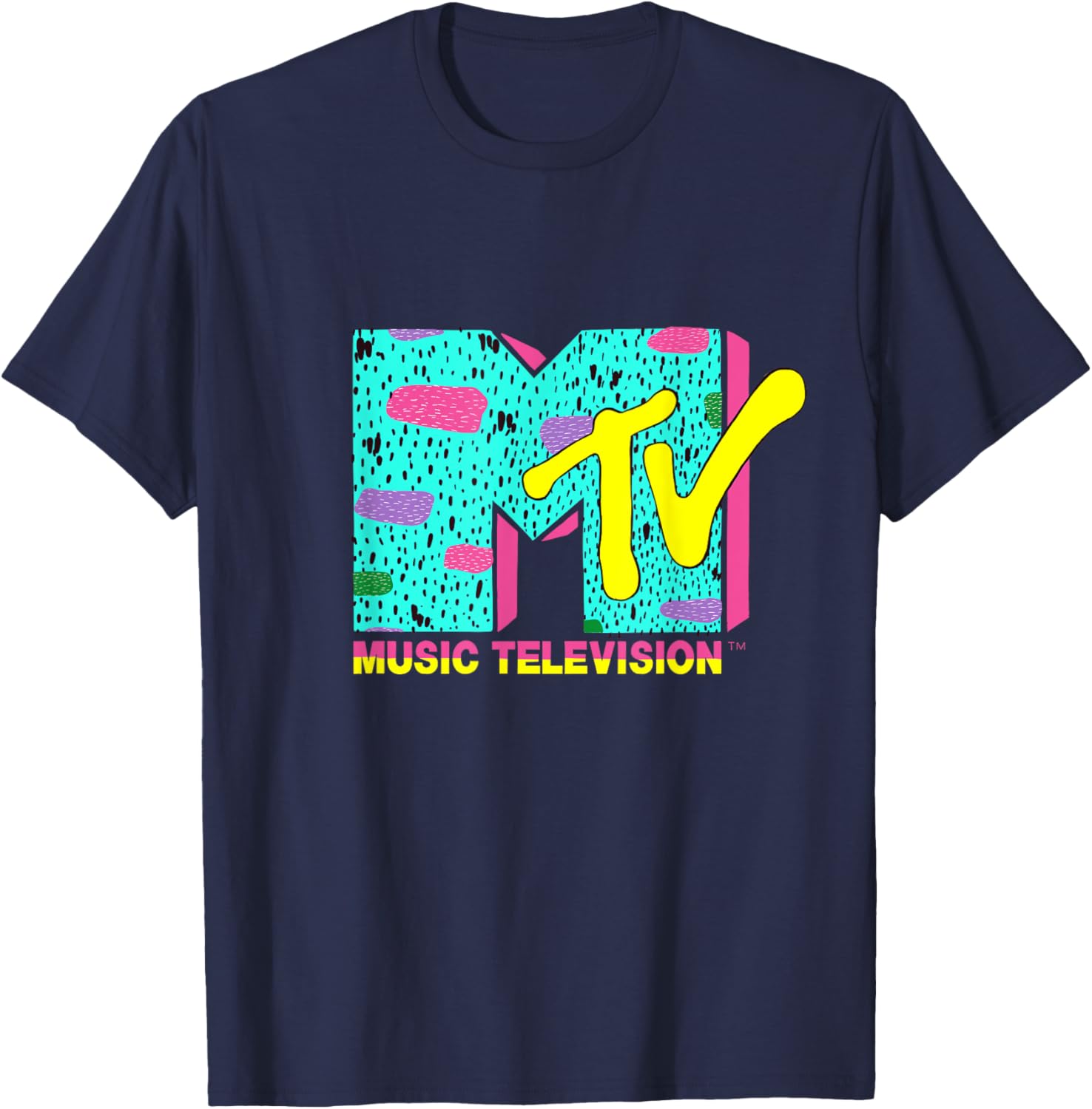 Vibrant Mademark x MTV Logo T-Shirt with Funky Design for Enthusiasts - 10