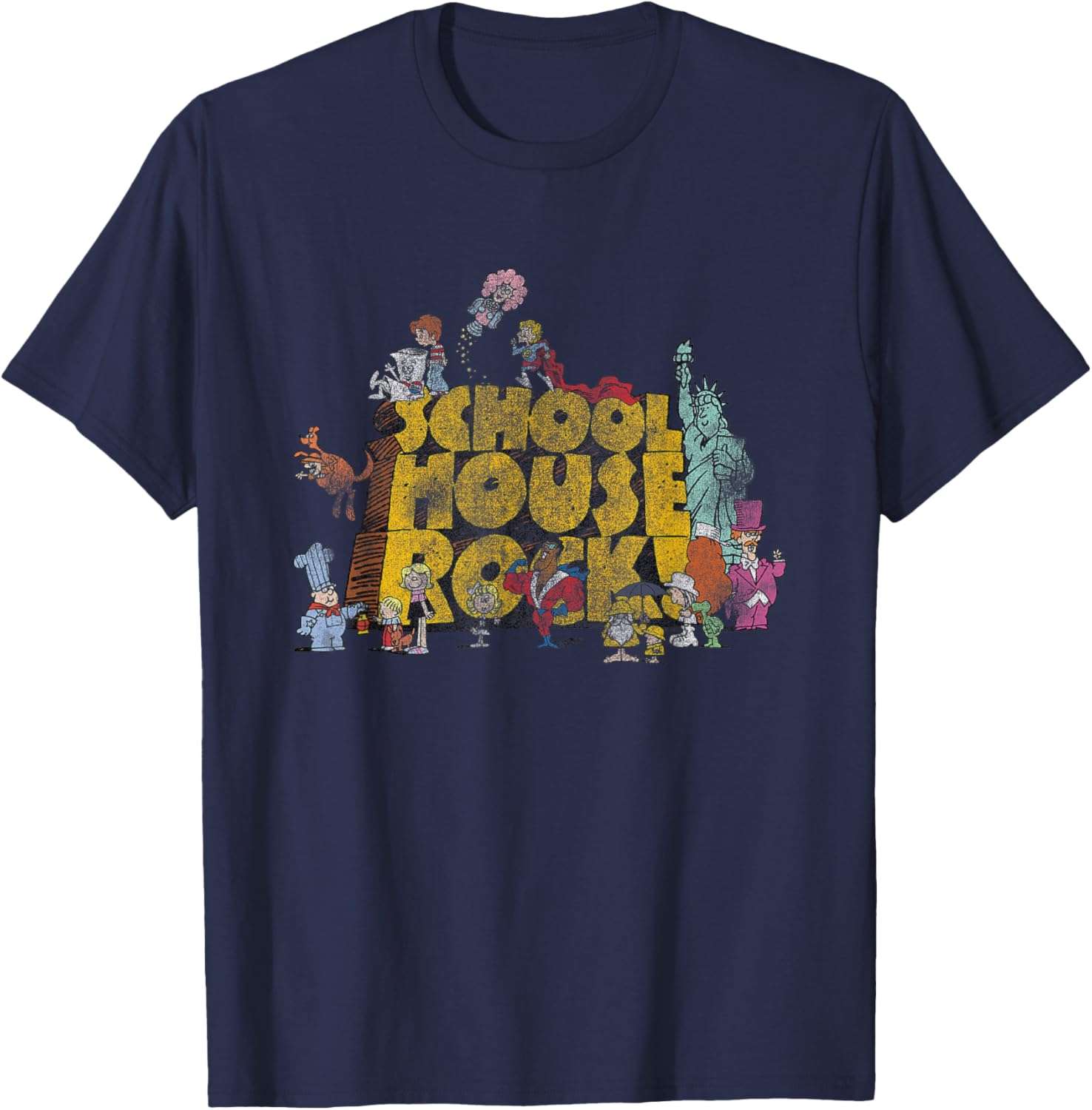 Ripple Junction Schoolhouse Rock Classic Cartoon Logo T-Shirt for Fans - 2
