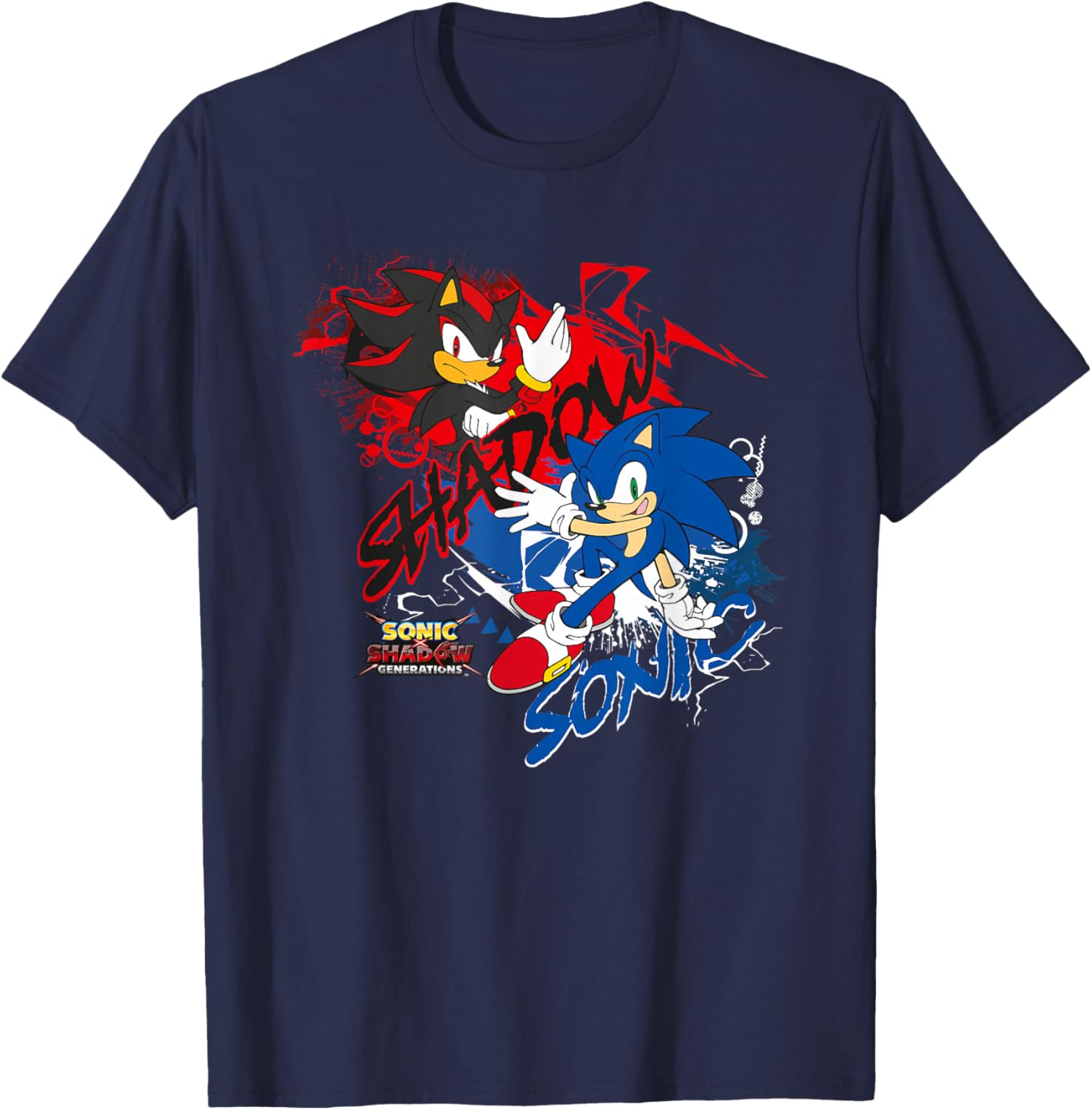 Sonic X Shadow Generations T-Shirt for Fans of Sonic the Hedgehog - 16