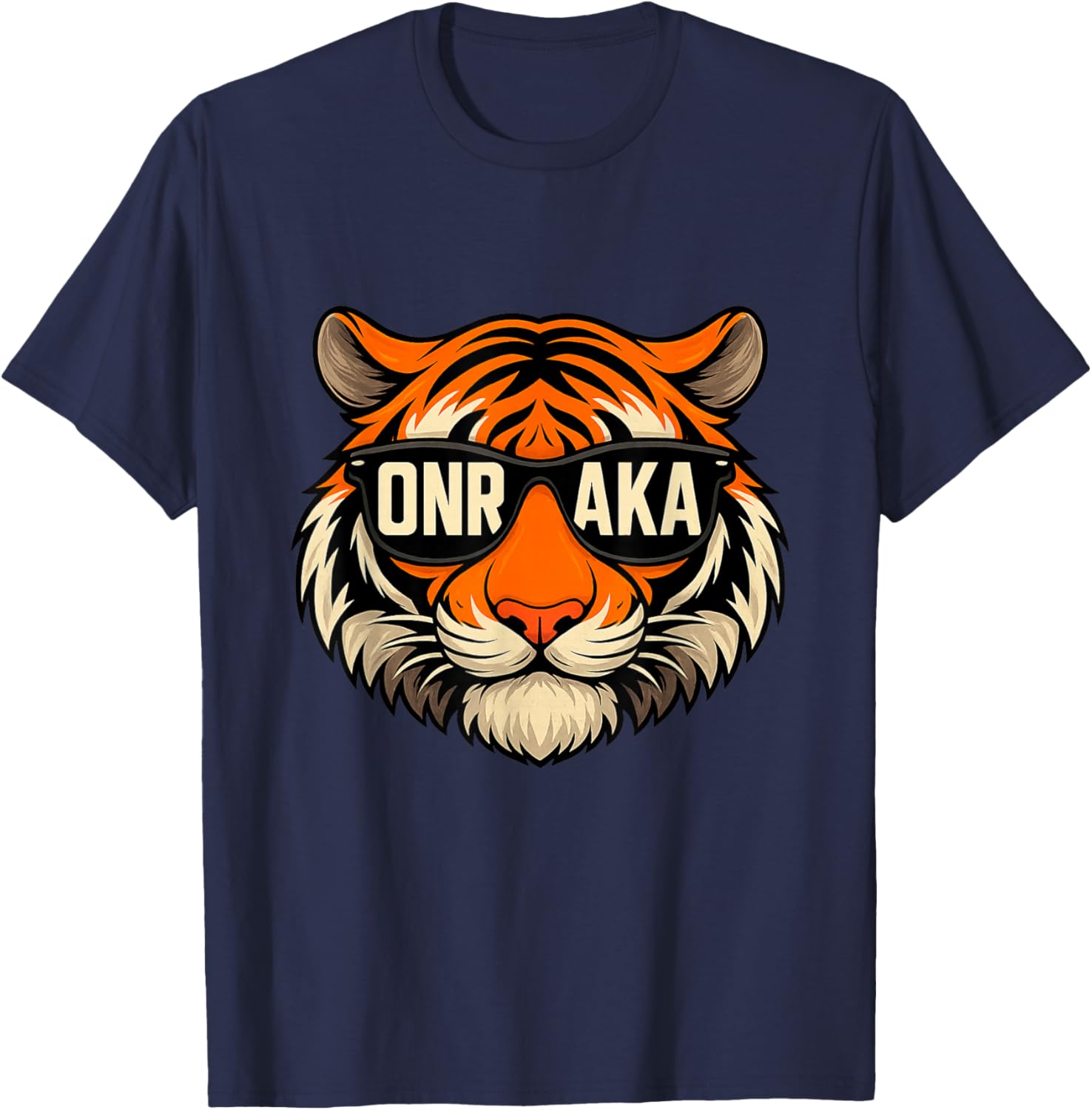 Vintage Tiger Graphic T-Shirt Onrakas Retro Sunglasses Unity Apparel - 11