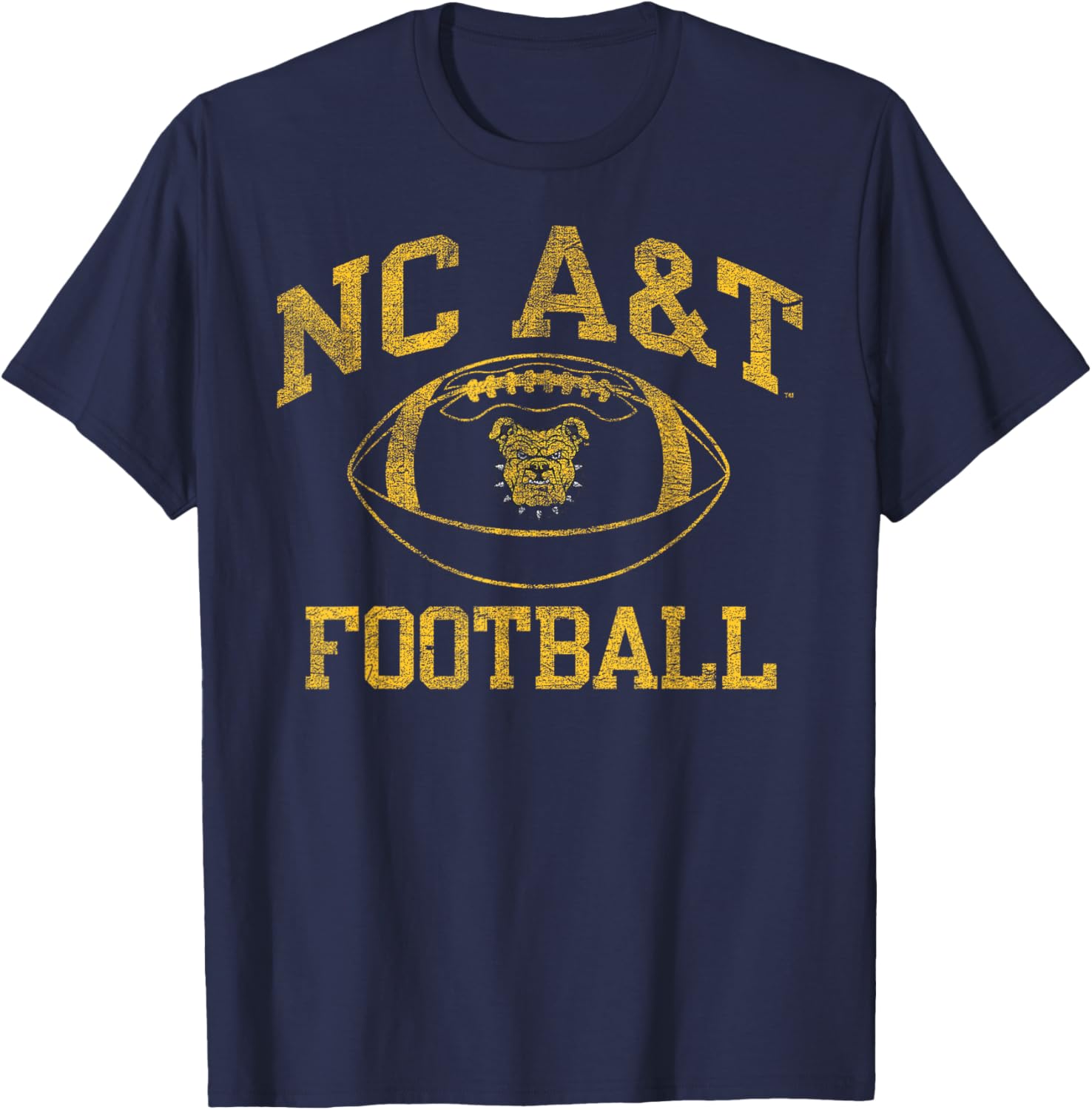 North Carolina A&T Aggies Intensity Navy T-Shirt for Game Day Style - 1