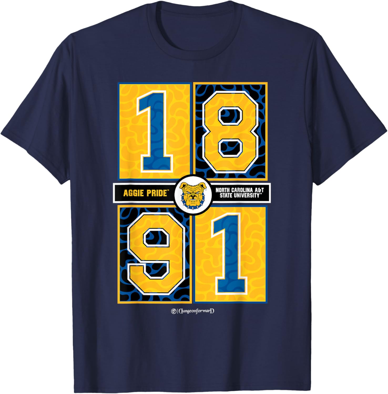 North Carolina A&T State University Aggie Concrete Date T-Shirt for Fans - 2