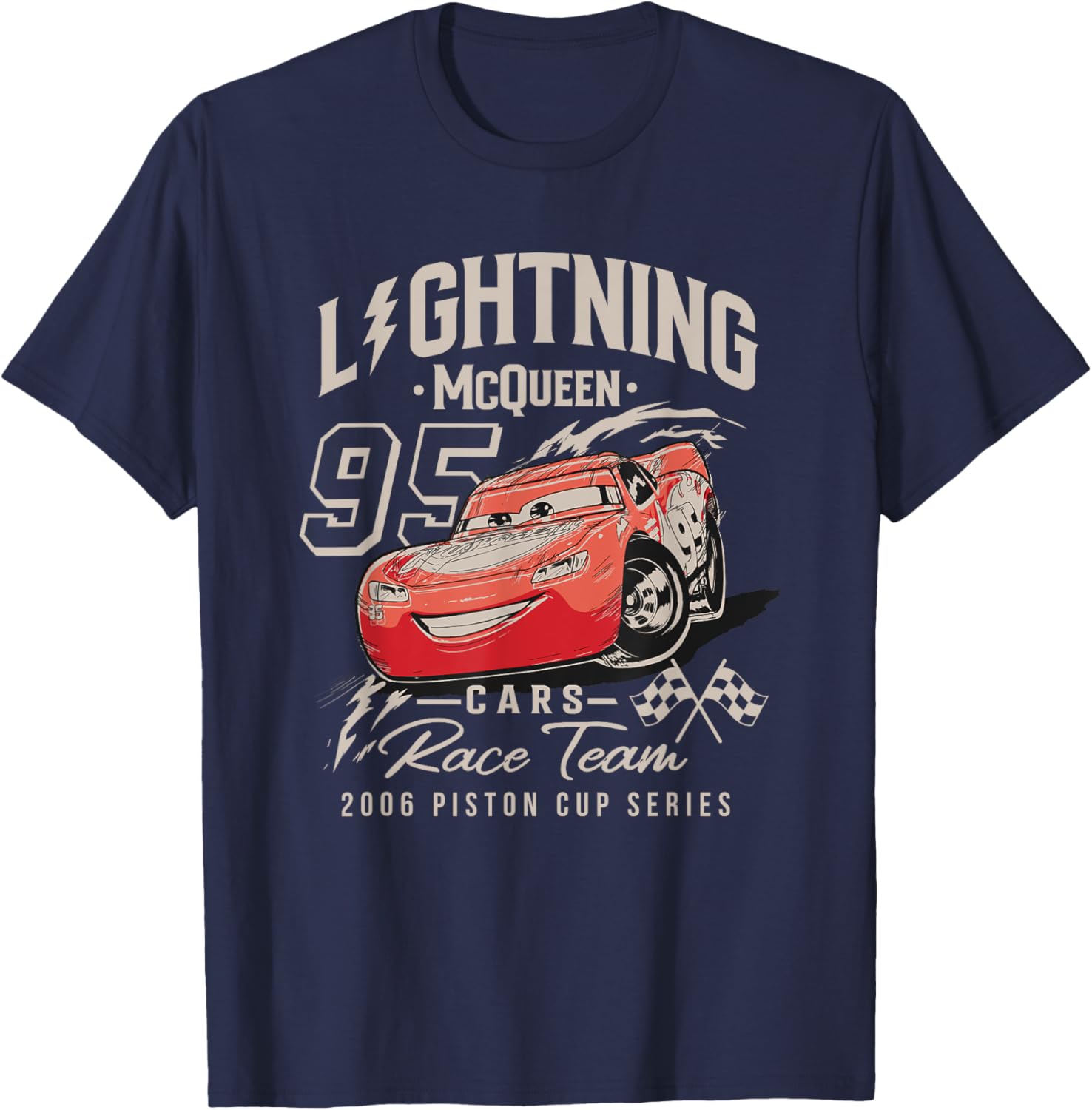 Vintage Disney Pixar Cars McQueen Piston Cup Series T-Shirt for Fans - 5