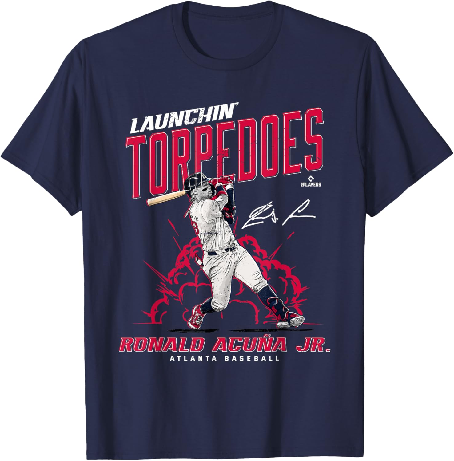 Ronald Acuna Jr Launchin Torpedoes Atlanta Baseball T-Shirt for Fans - 3