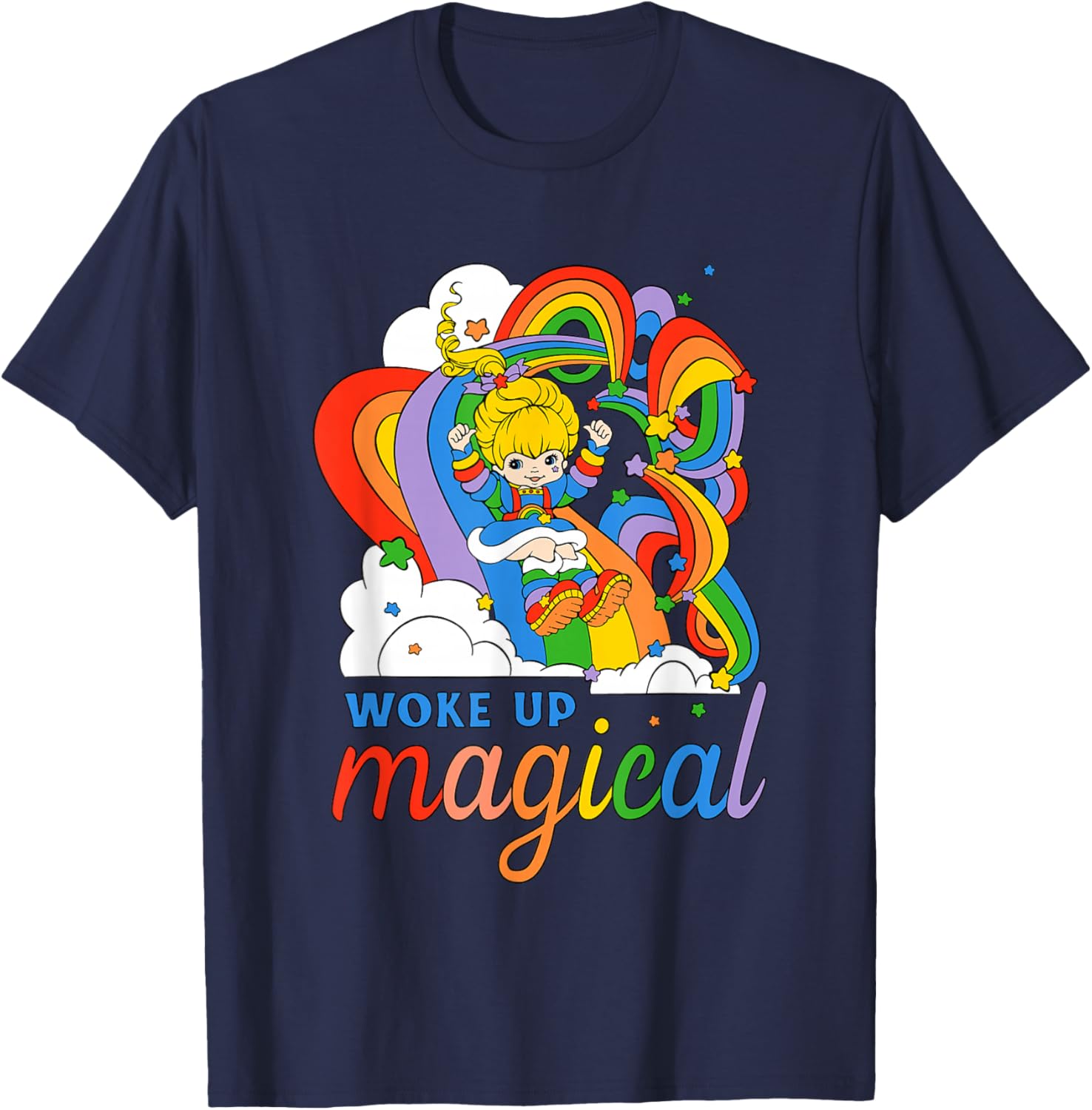 Rainbow Brite Vintage Slide T-Shirt Magical Retro Style for All Ages - 5