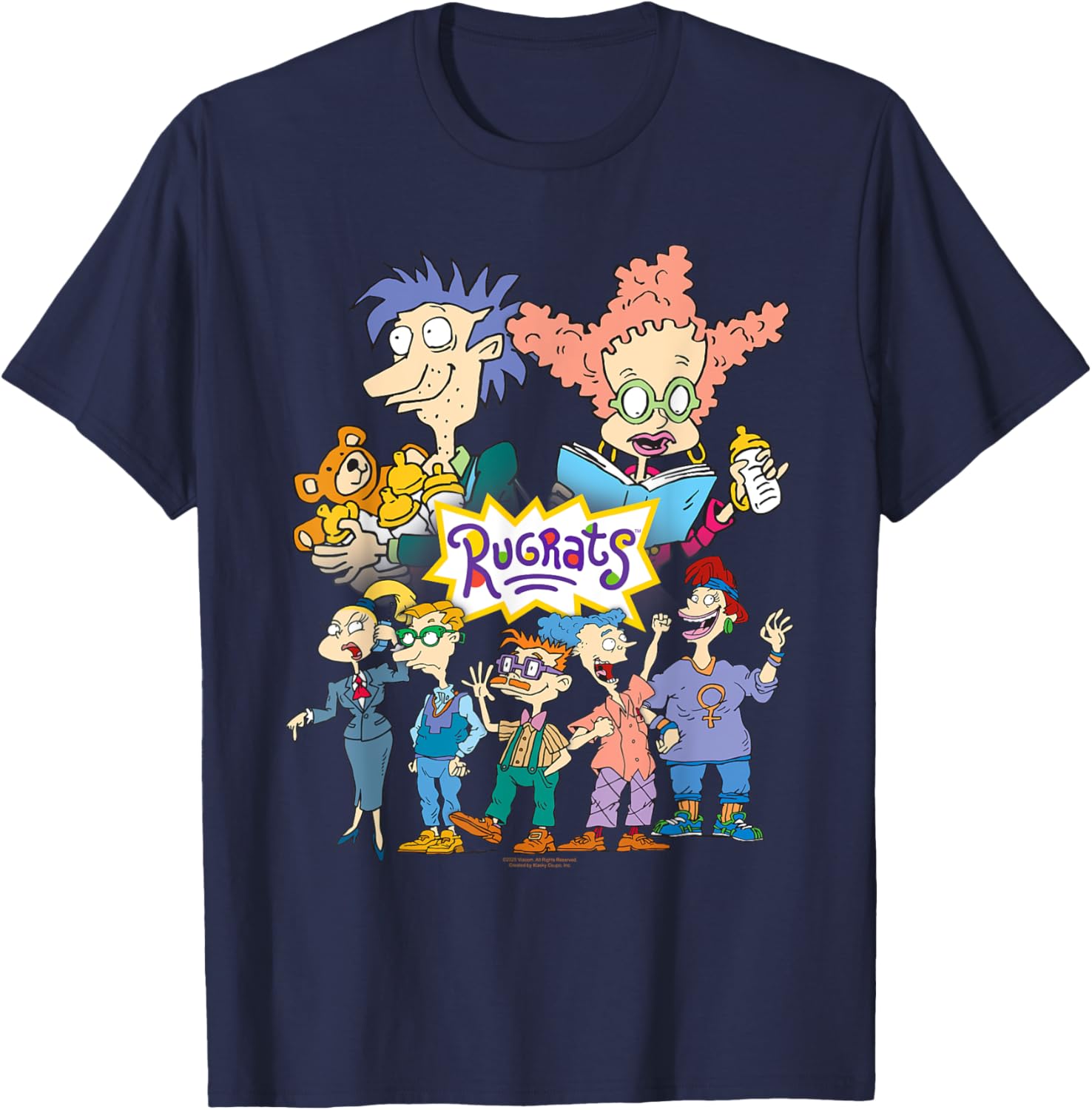 Rugrats Parents Portrait Retro Cartoon T-Shirt for Nostalgic Fans - 1