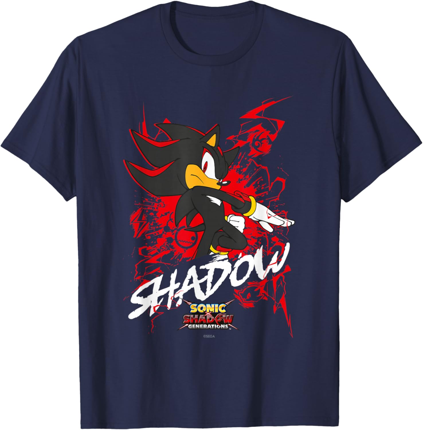 Sonic the Hedgehog Shadow T-Shirt for Fans of Sonic X and Generations - 6
