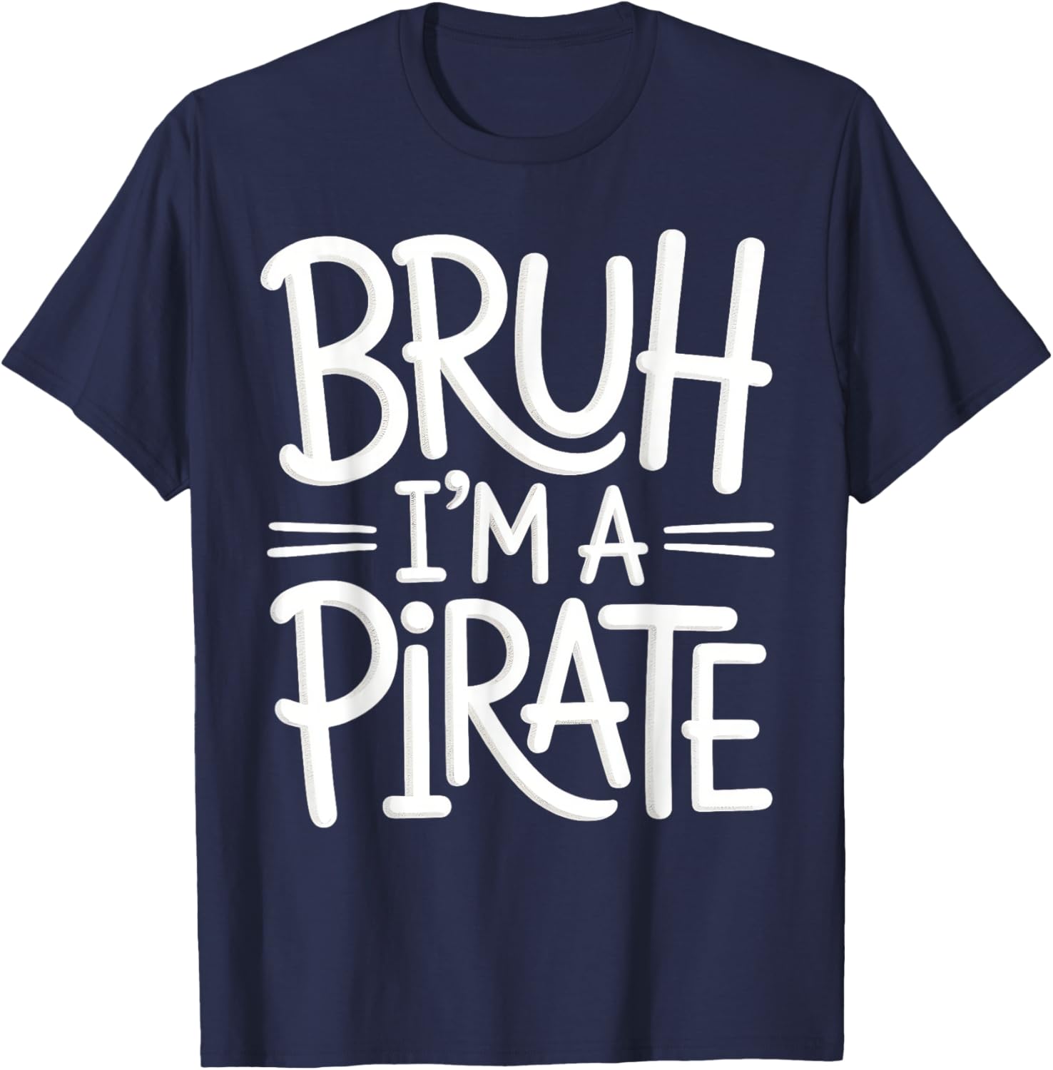Bruh Pirate Lazy Halloween Costume Kids T-Shirt for Fun Dress-Up - 19