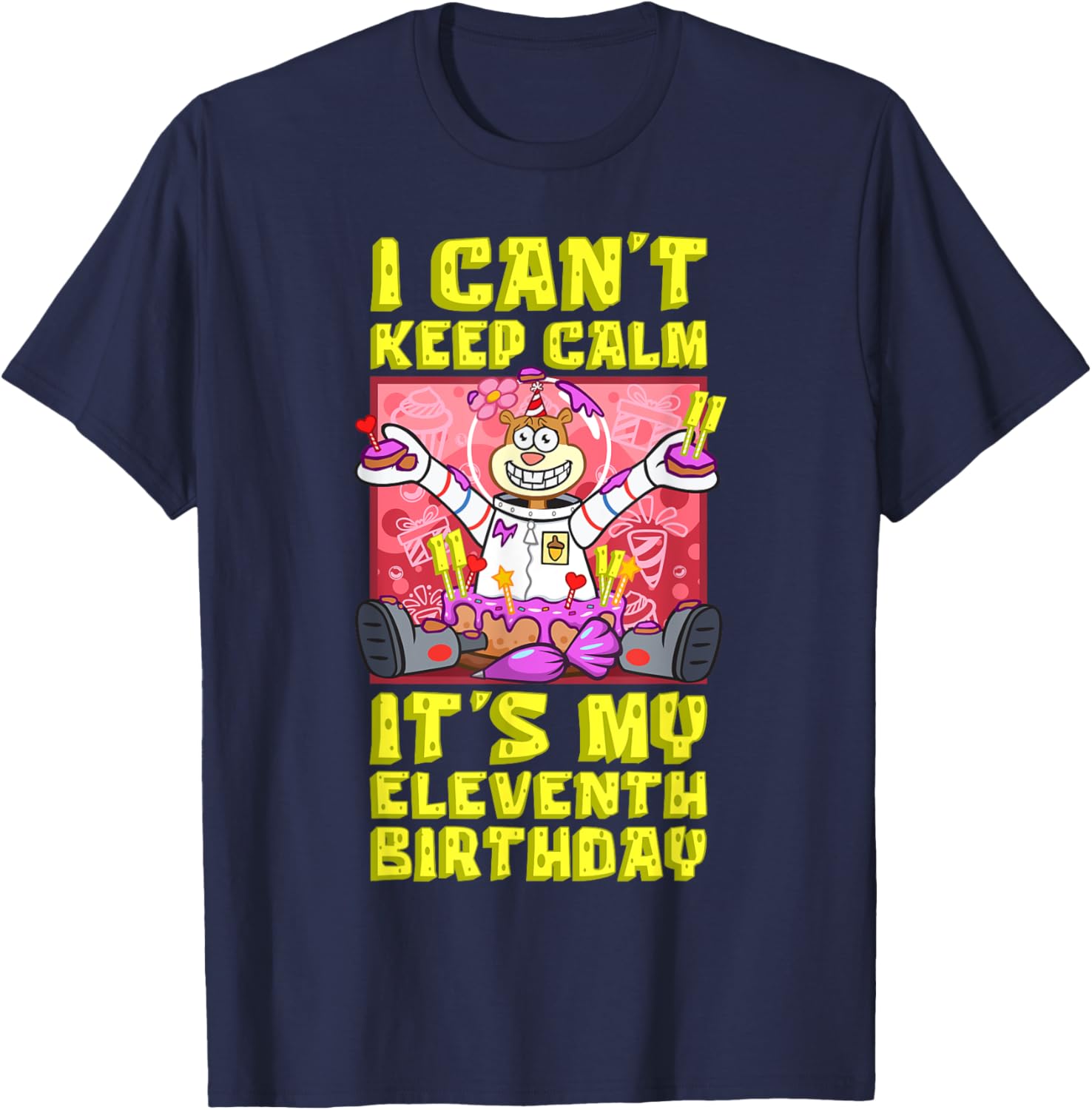 Sandy Birthday Shirt - Mademark x SpongeBob 11th Birthday Gift T-Shirt - 6