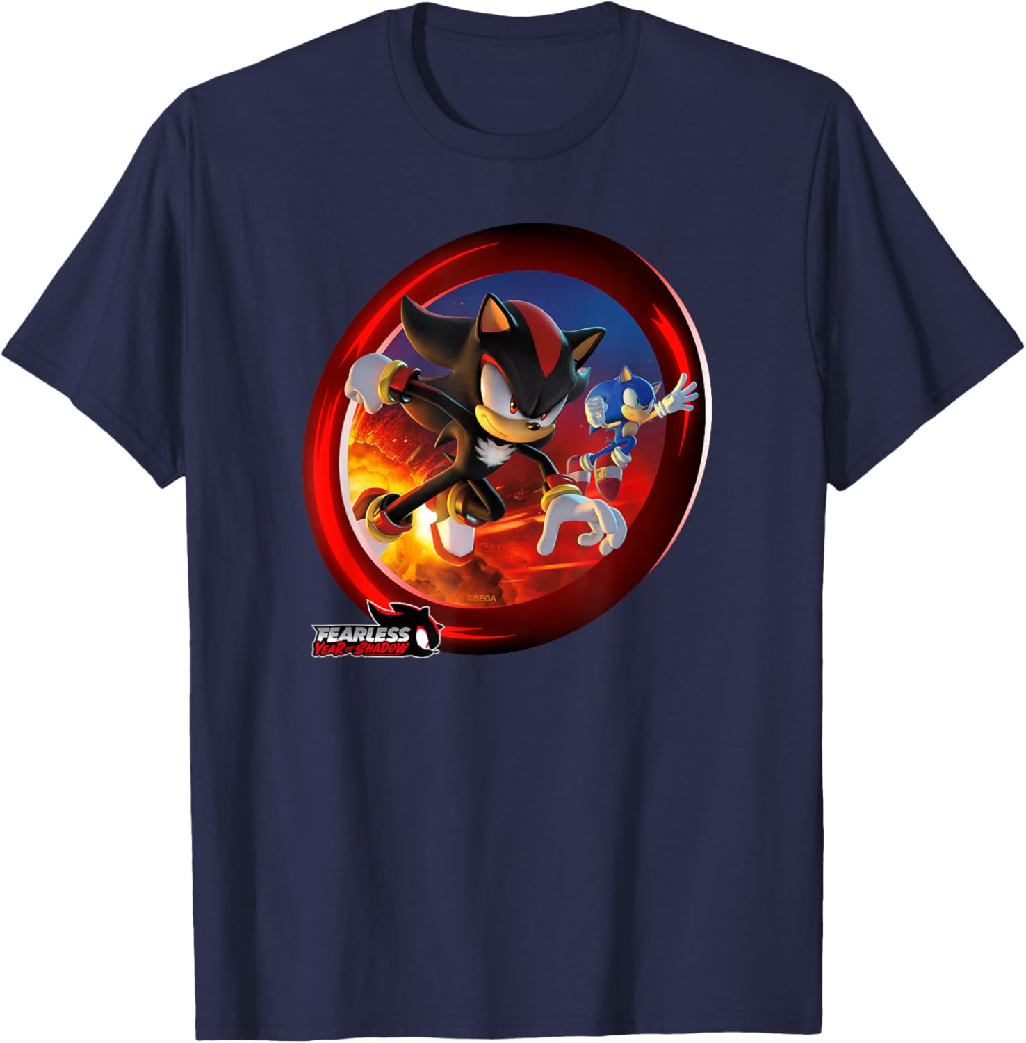Sonic the Hedgehog Fearless Year of Shadow Graphic T-Shirt for Fans - 21