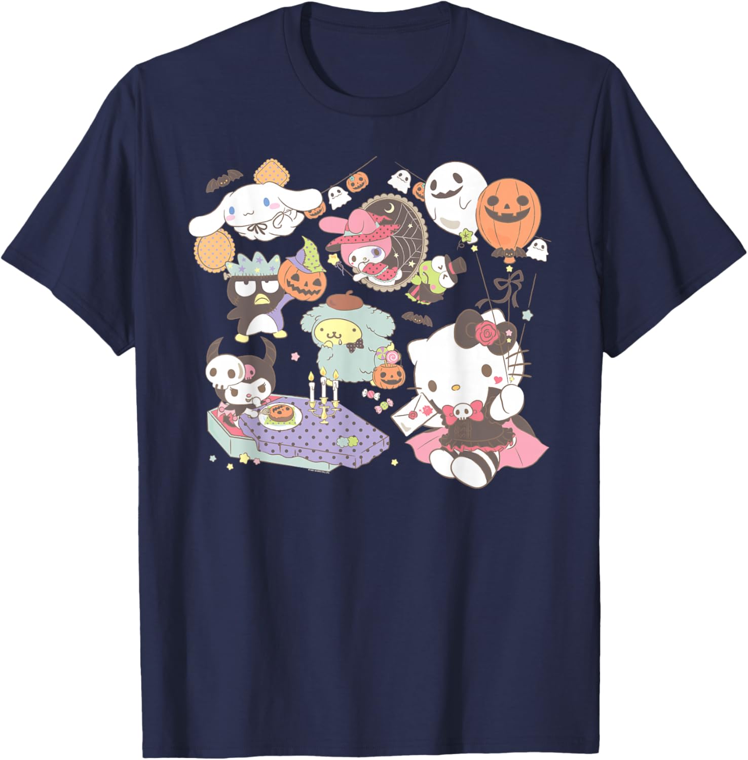 Sanrio Characters Halloween T-Shirt Fun Costume Party Apparel - 4
