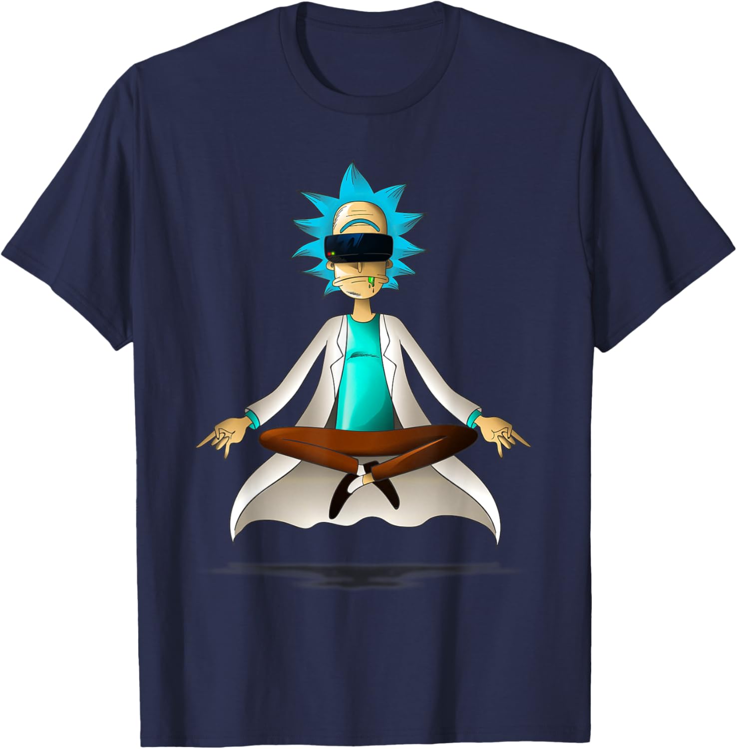 Rick and Morty Pop Socket Virtual Meditation T-Shirt for Fans - 3