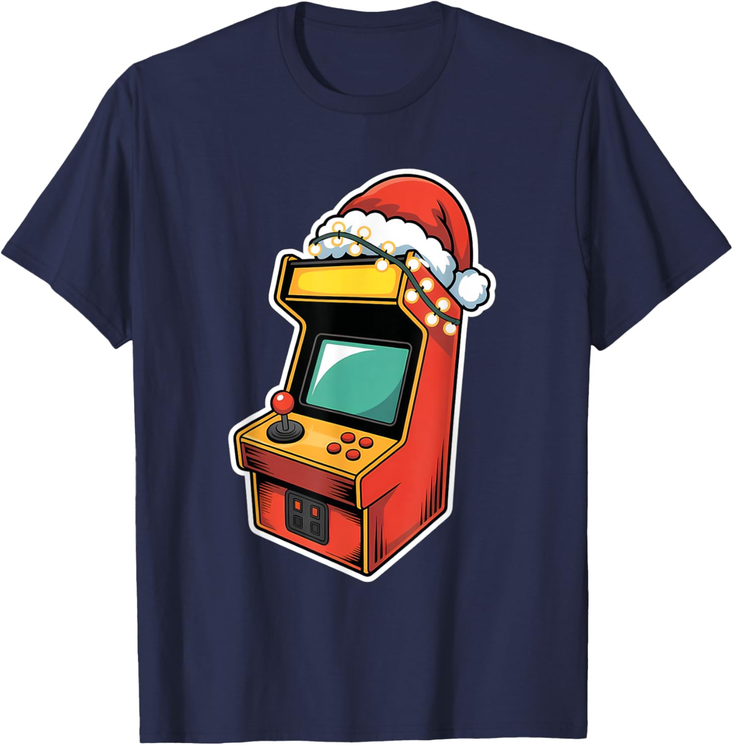 Festive Christmas Arcade Gamer T-Shirt for Holiday Fun and Style - 2