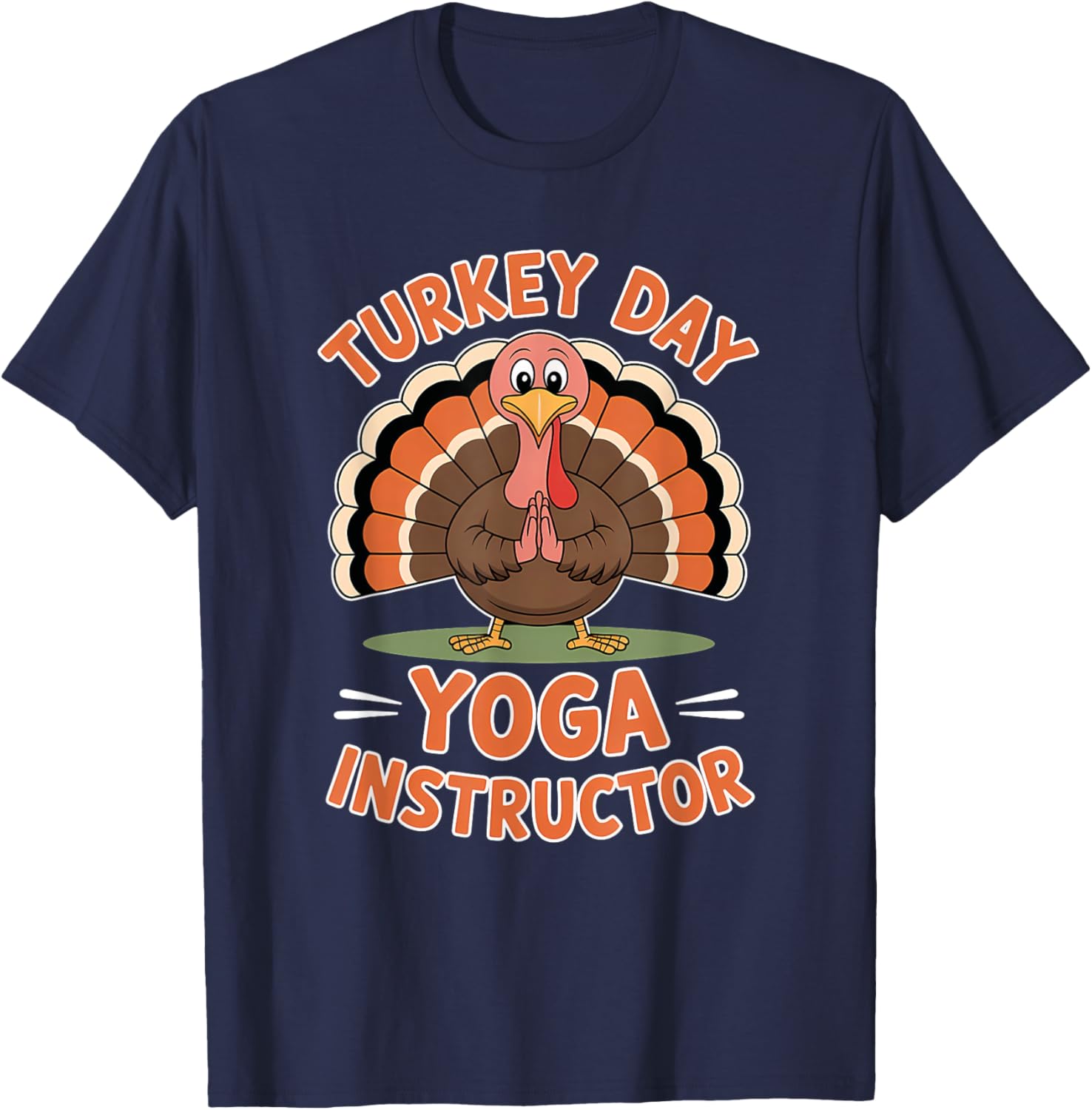 Thanksgiving Yoga Instructor T-Shirt Friendly Turkey Day Apparel - 3