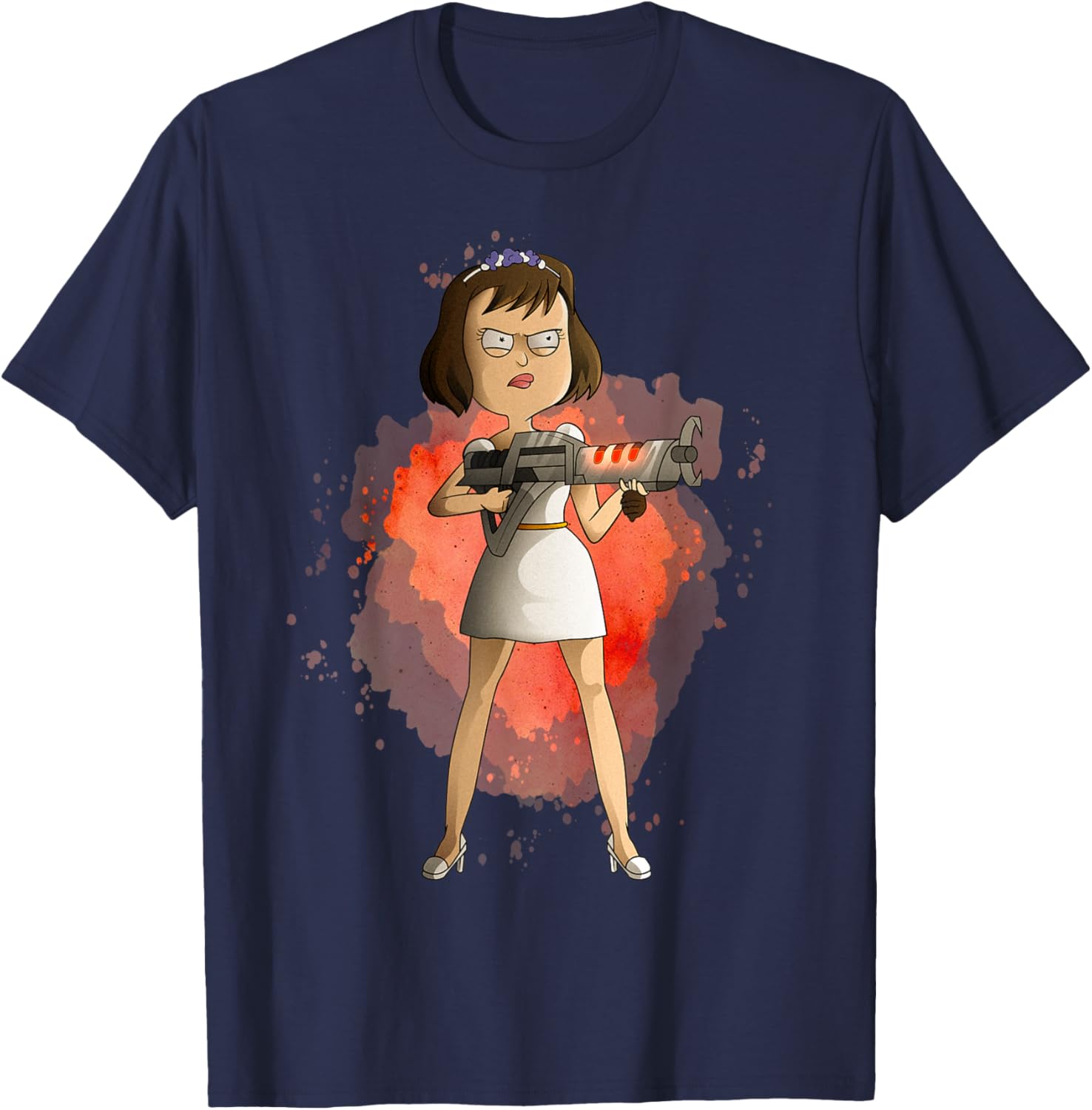 Rick and Morty Tammy Agent Bride T-Shirt for Fans of the Show - 3