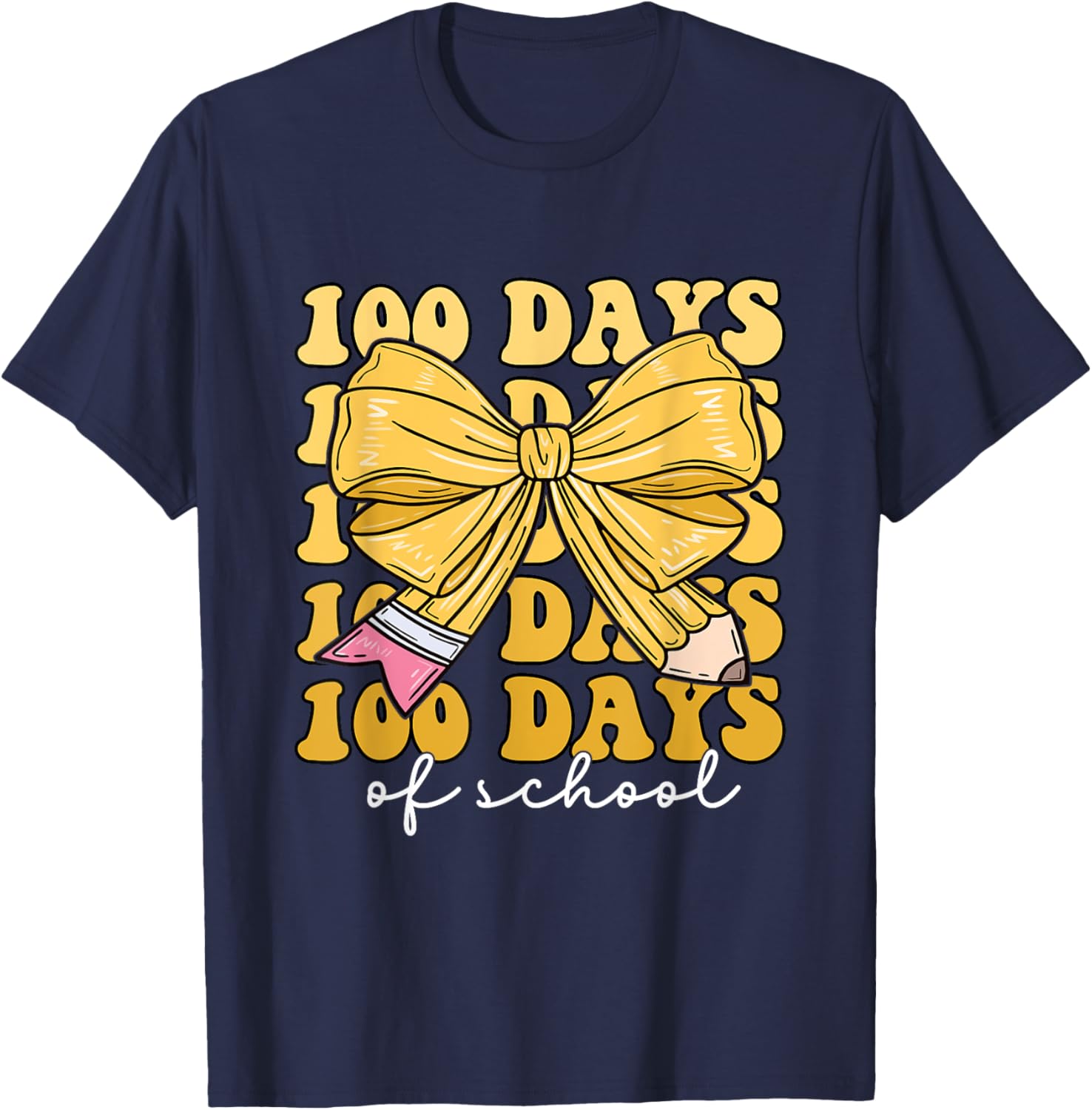 100 Days of School Coquette Bow T-Shirt for Girls Fun and Stylish - 13