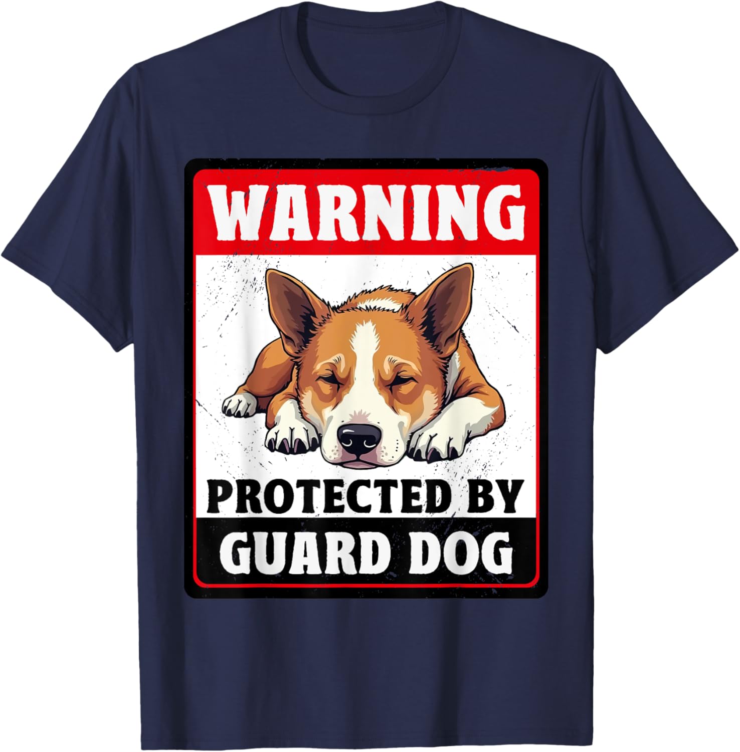 Warning Protected By Australian Cattle Guard Dog T-Shirt for Dog Lovers - 8