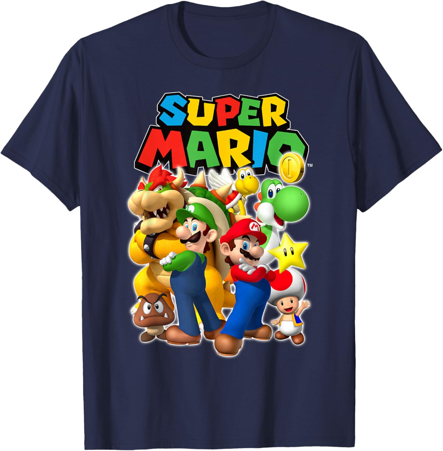 Super Mario Originals Group Shot T-Shirt for Gamers and Fans - 4
