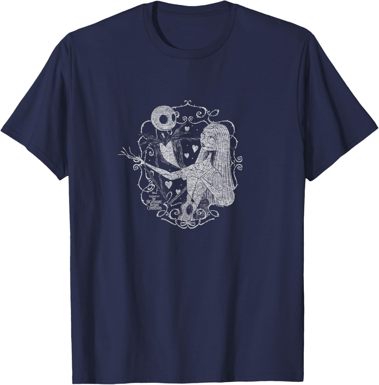 Nightmare Before Christmas Jack and Sally Valentine T-Shirt for Couples - 20