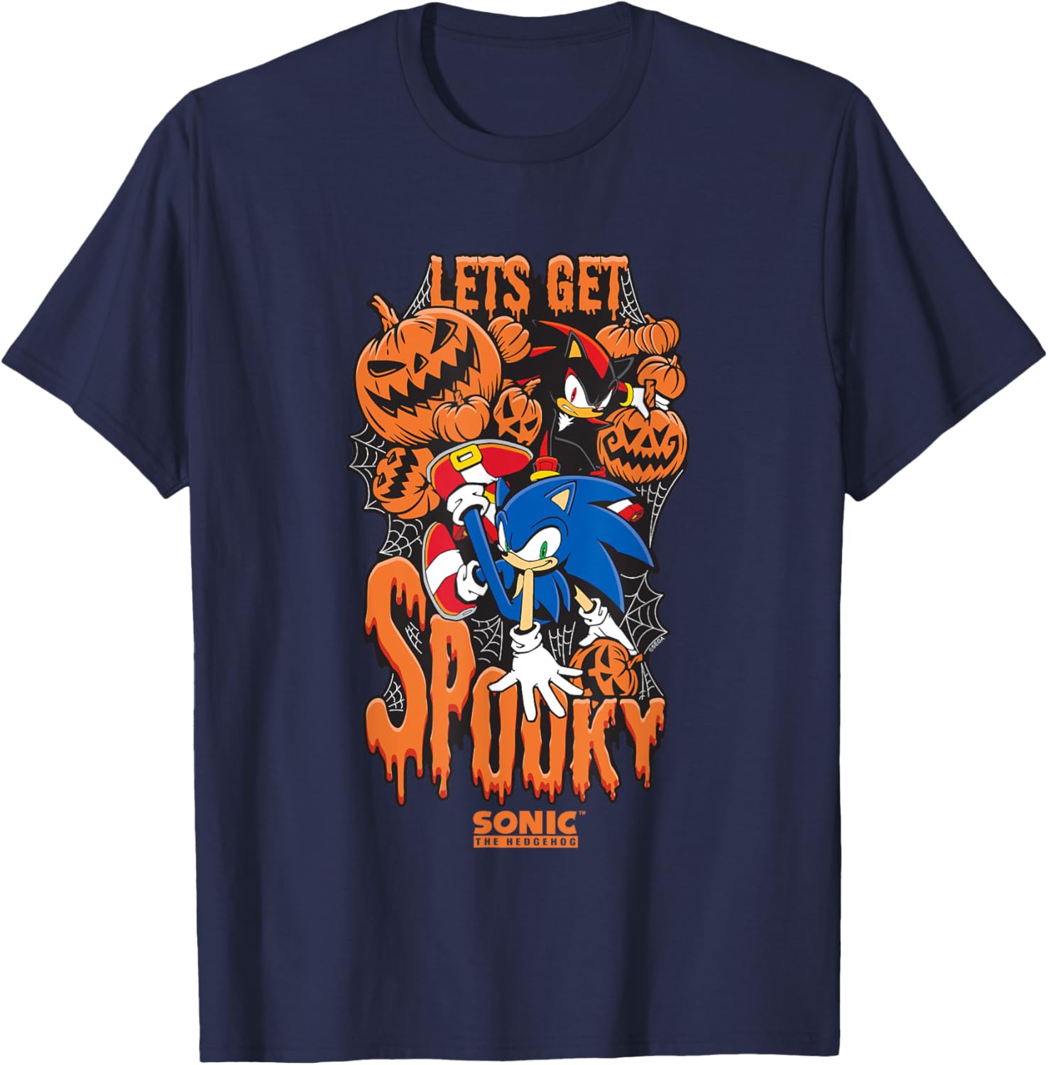 Sonic The Hedgehog Halloween Spooky T-Shirt for Fans of Sonic & Shadow - 5
