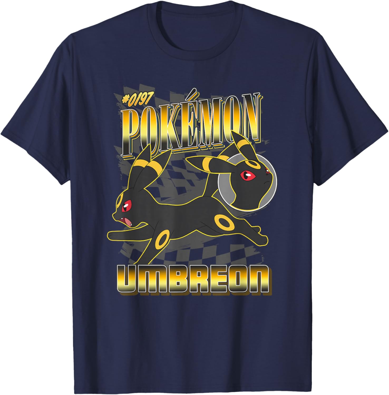 Pokémon 0197 Umbreon Racing Style Poster T-Shirt for Fans and Collectors - 17