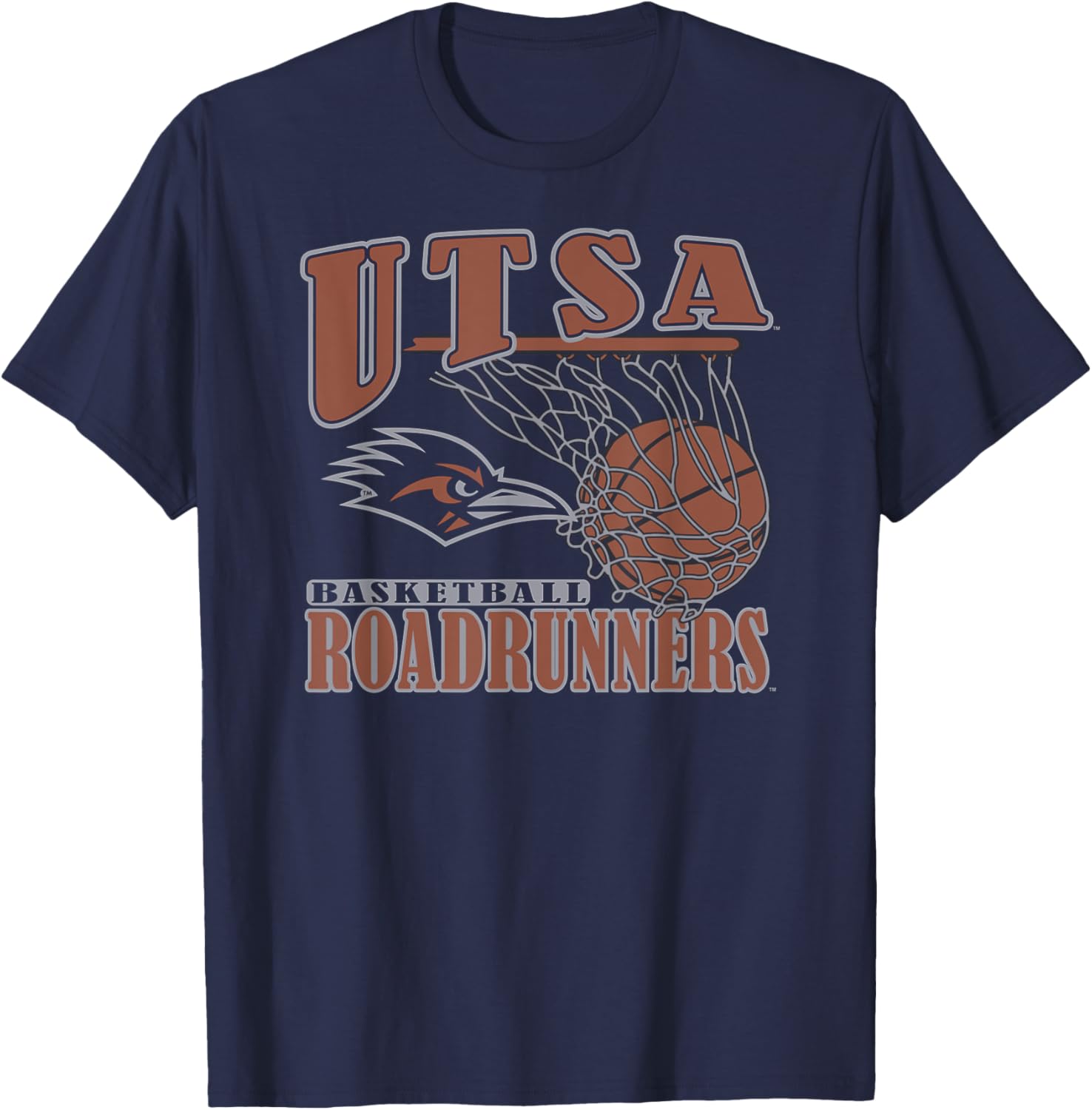 Texas San Antonio Roadrunners Vintage Navy T-Shirt for Fans and Players - 1
