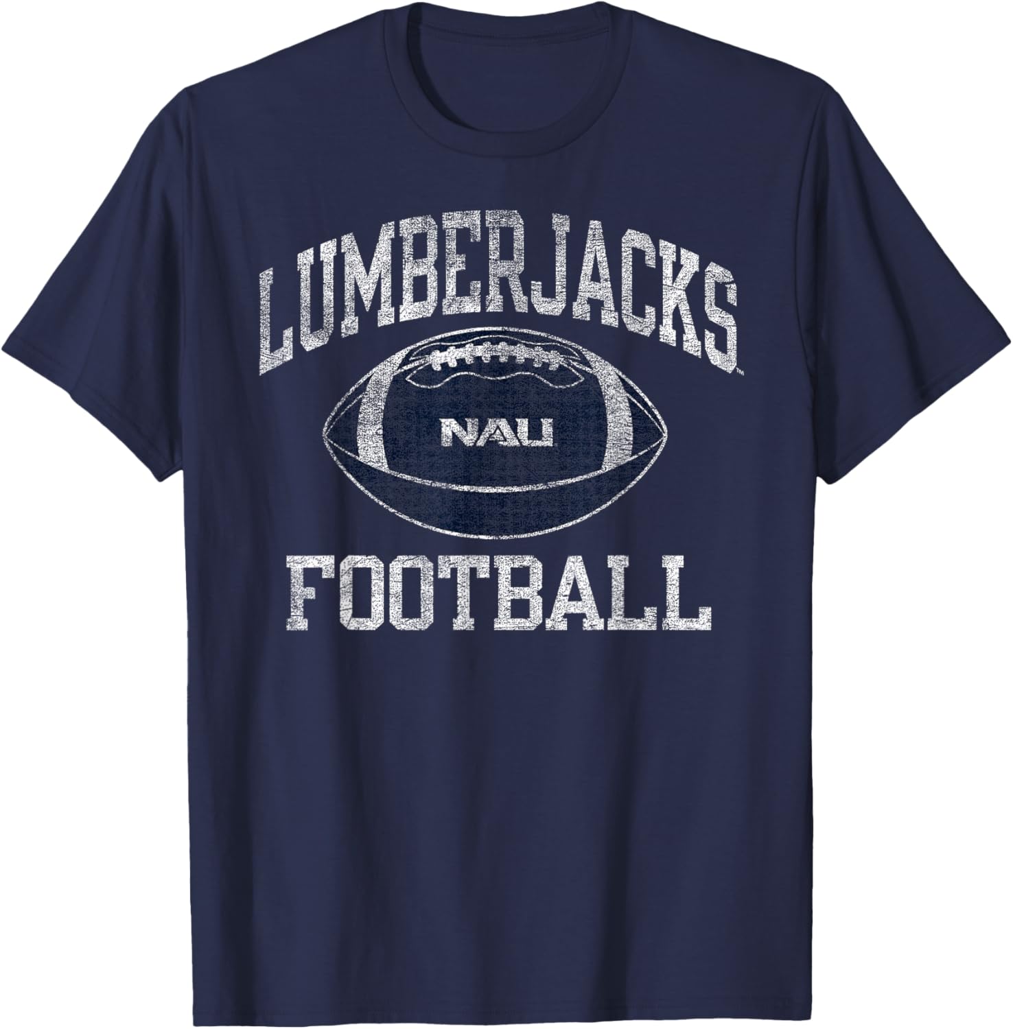 Northern Arizona Lumberjacks Football Navy T-Shirt for Sports Fans - 1