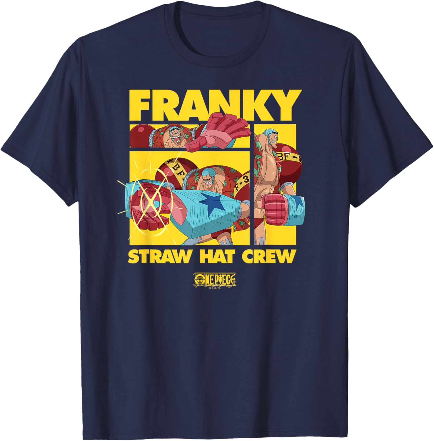 One Piece Franky Collage T-Shirt - Stylish Anime Apparel for Fans - 1