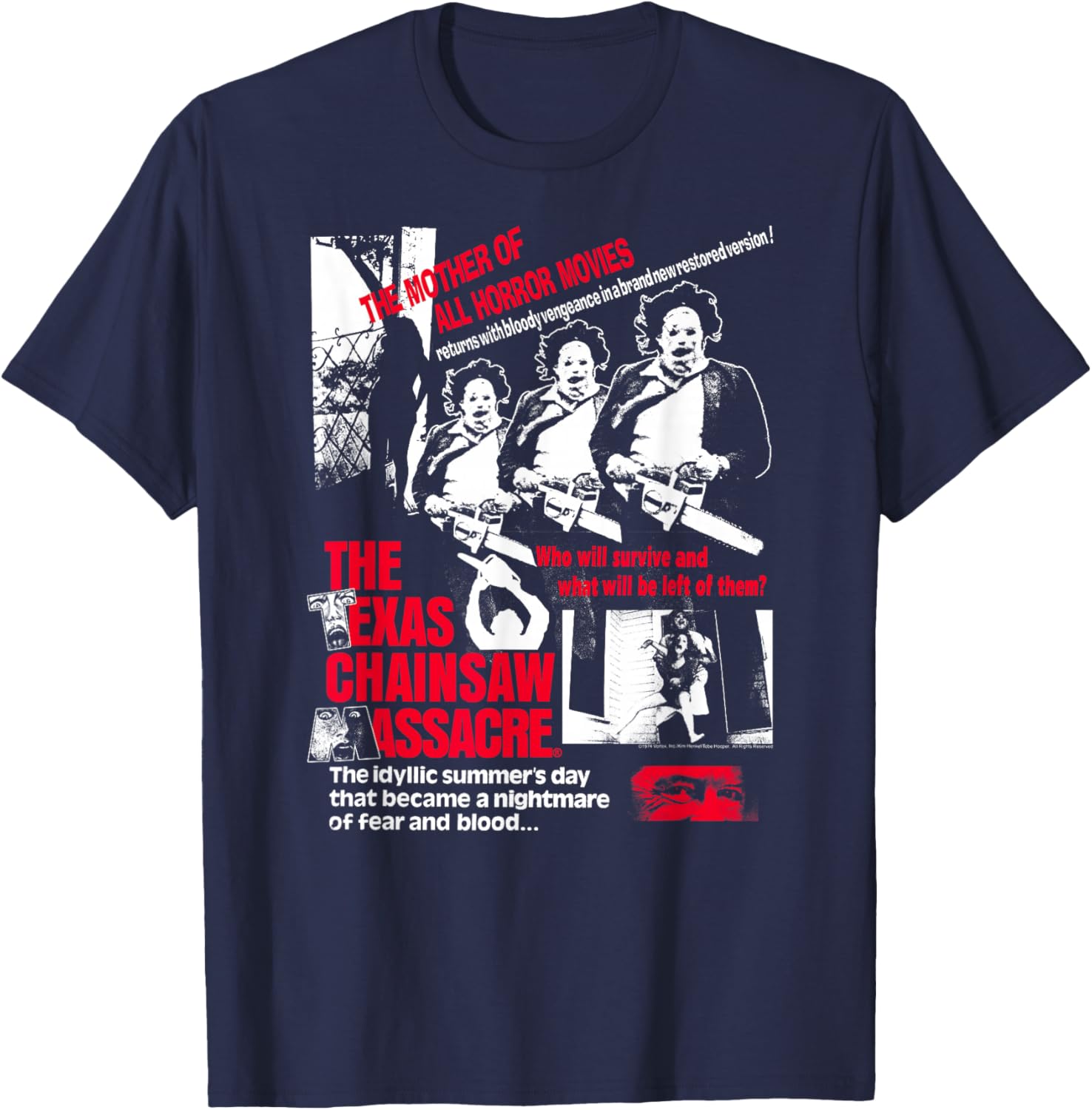 Texas Chainsaw Massacre T-Shirt for Horror Movie Fans - Classic Design - 2