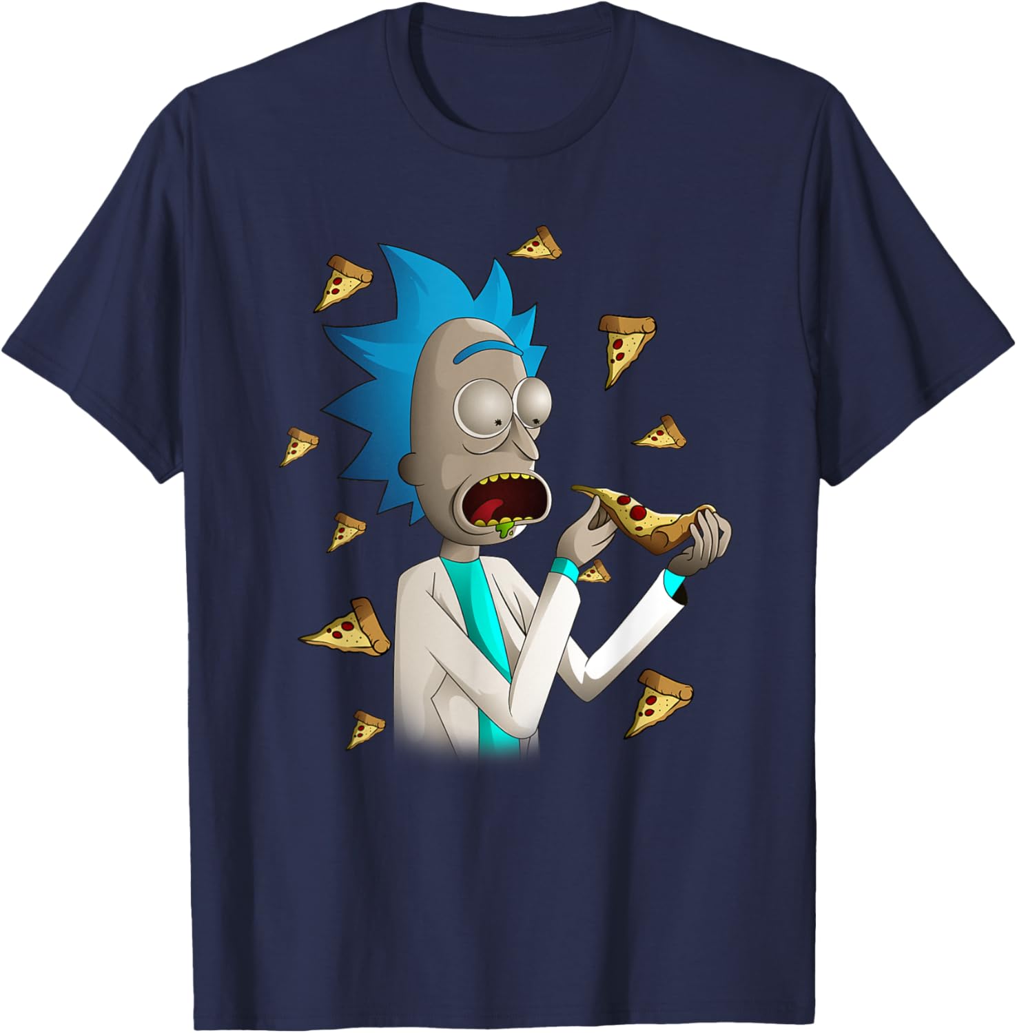 Rick and Morty Rick Loves Pizza T-Shirt for Fun Casual Style - 3