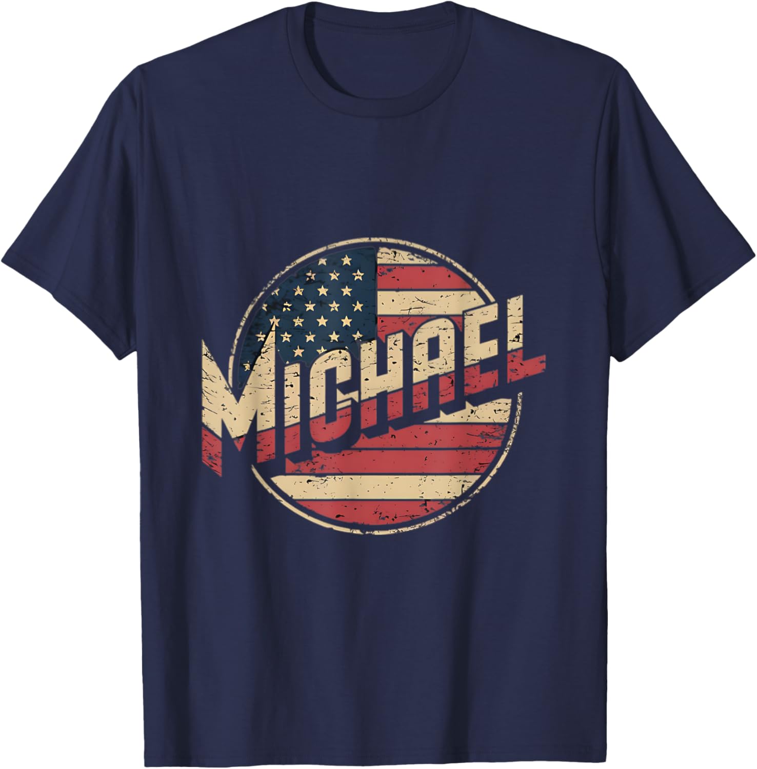 Personalized MICHAEL USA Flag Patriotic T-Shirt for Proud Americans - 12