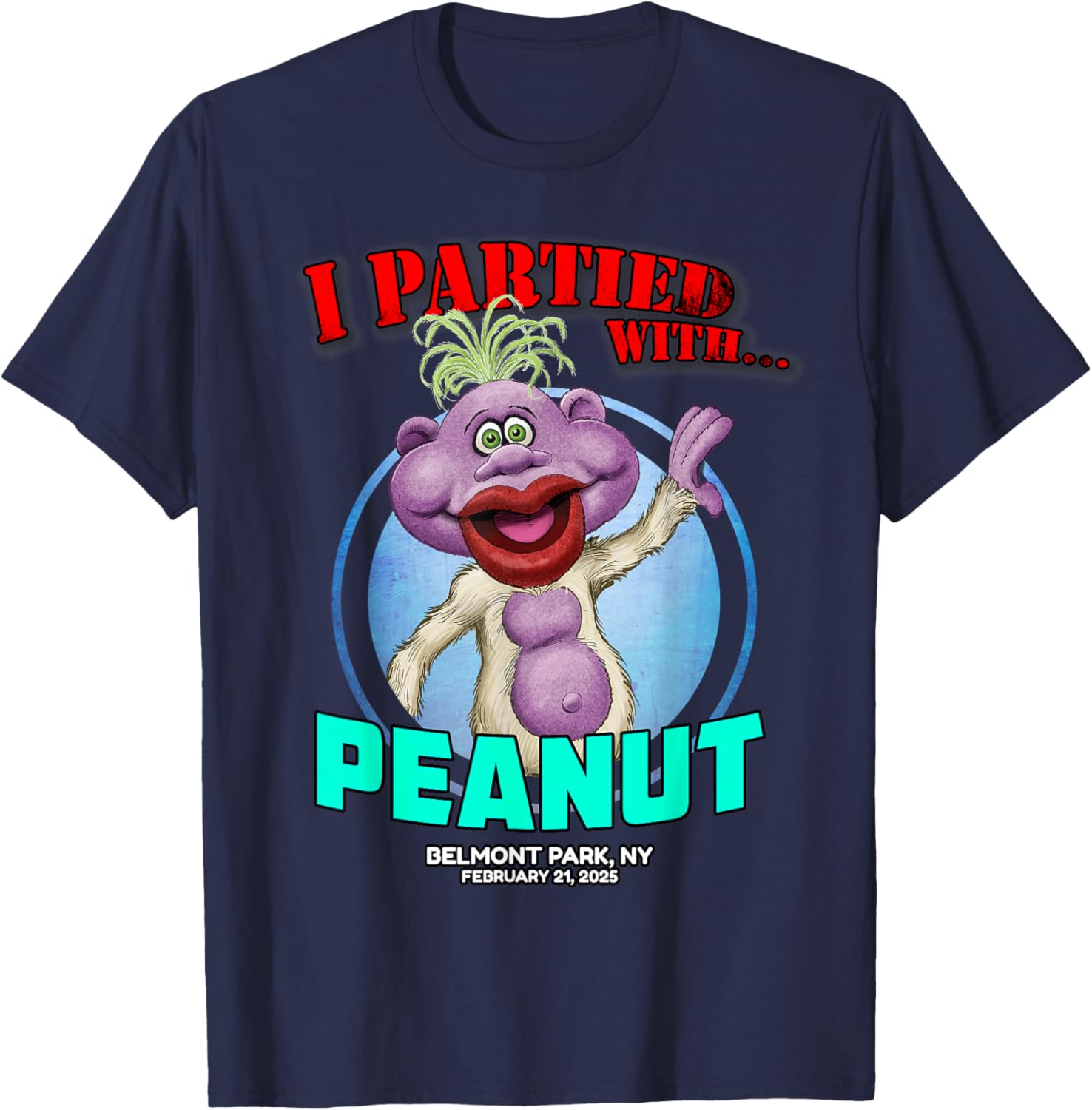 Peanut Belmont Park NY 2025 T-Shirt Fun Stylish Casual Wear - 1