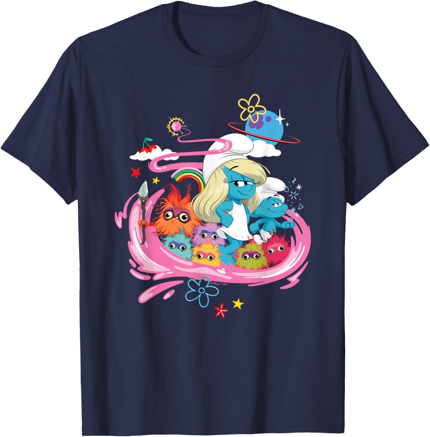 Smurfs Movie Smurfette No Name Mama Poot T-Shirt for Fun Loving Fans - 6